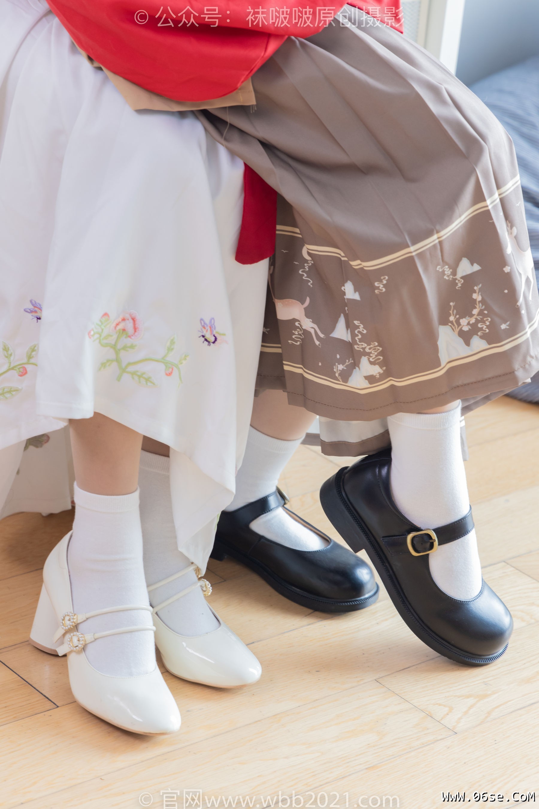 图片[92]-BoBoSocks袜啵啵 No.400 奶油&甜甜圈 -两双高跟鞋、白棉袜、肉丝[158P]-六色网