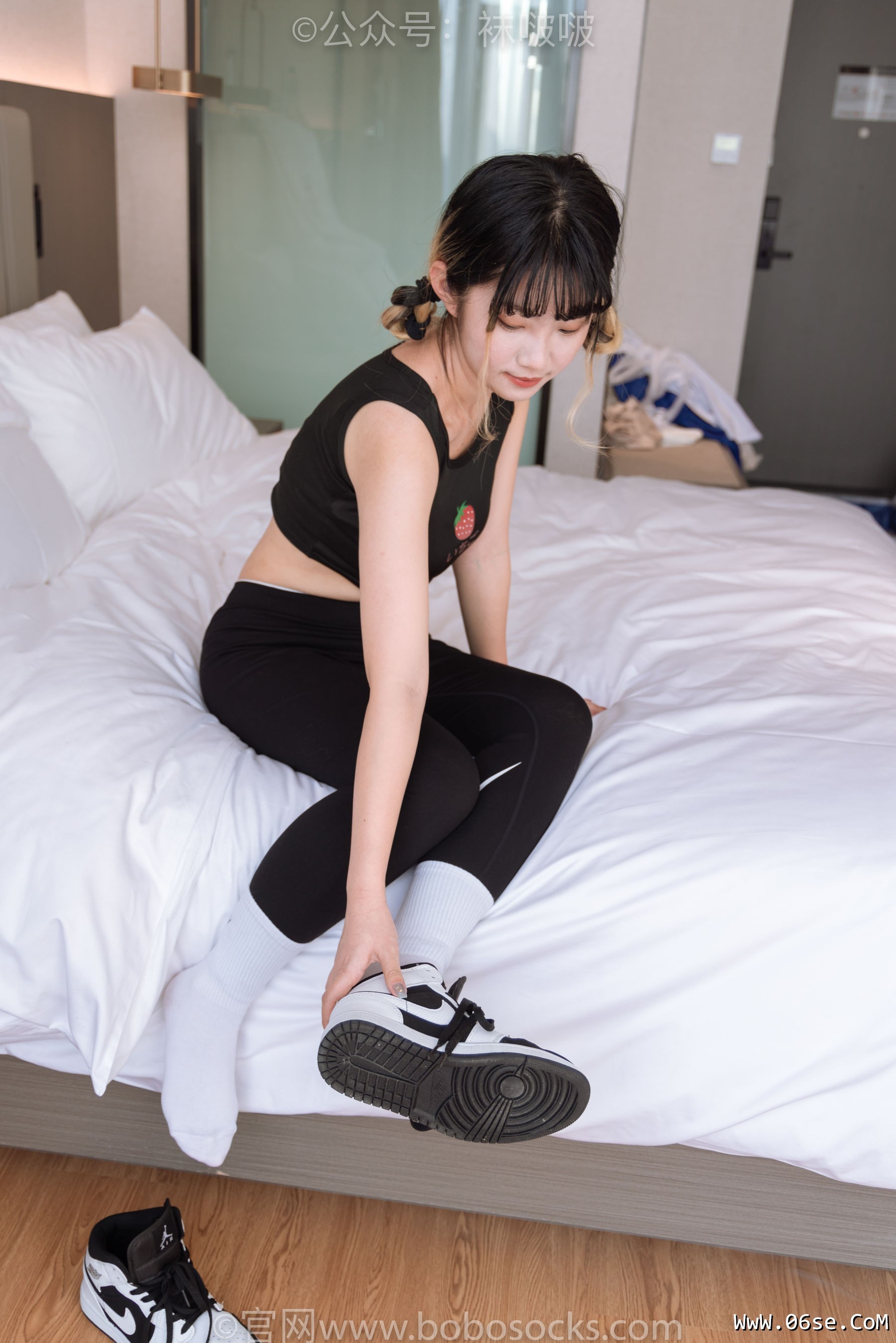 图片[32]-BoBoSocks袜啵啵 No.059 砂糖-AJ板鞋、白棉袜、裸足[142P]-六色网