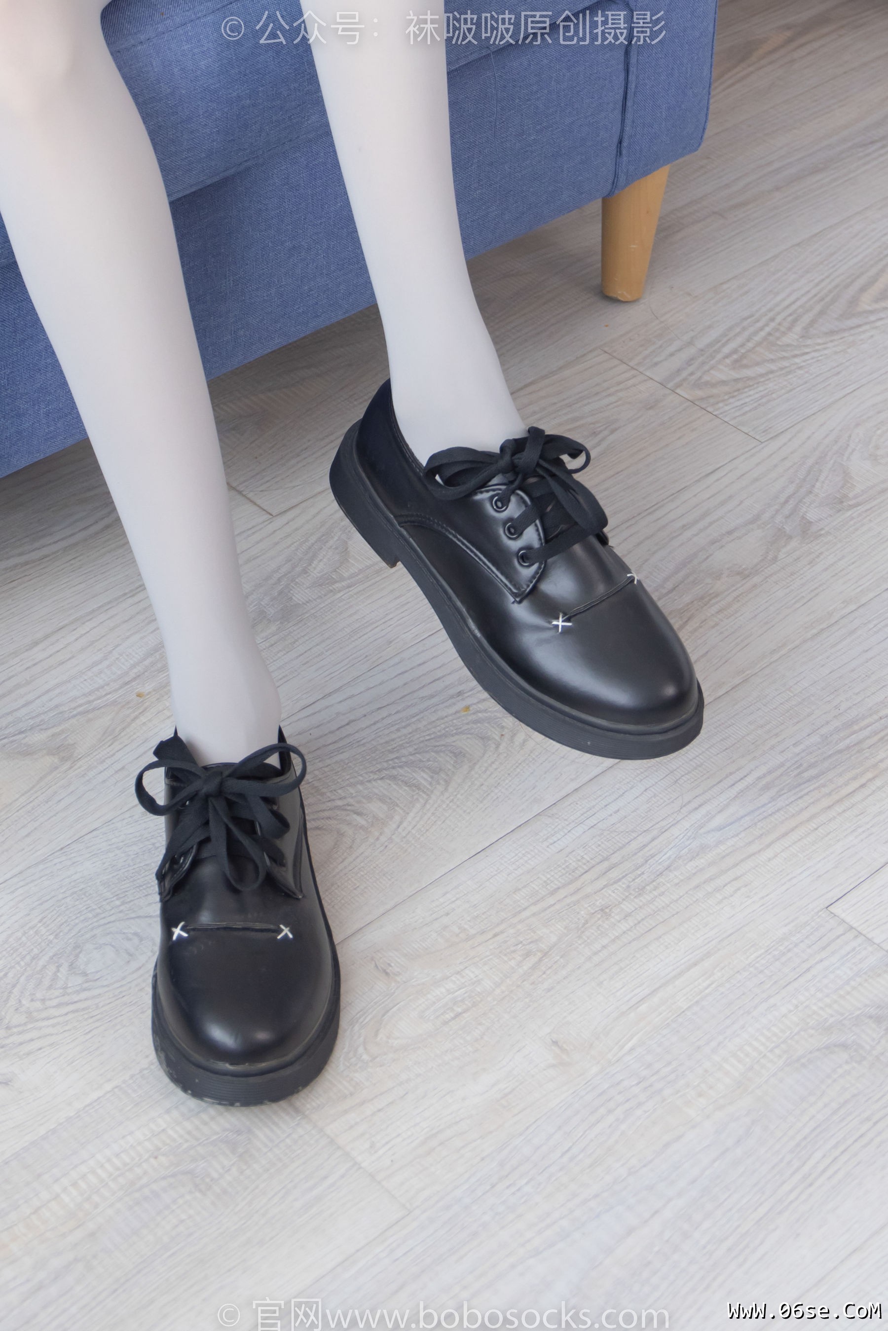 图片[59]-BoBoSocks袜啵啵 No.213 稚予 -黑皮鞋、厚灰丝[140P]-六色网