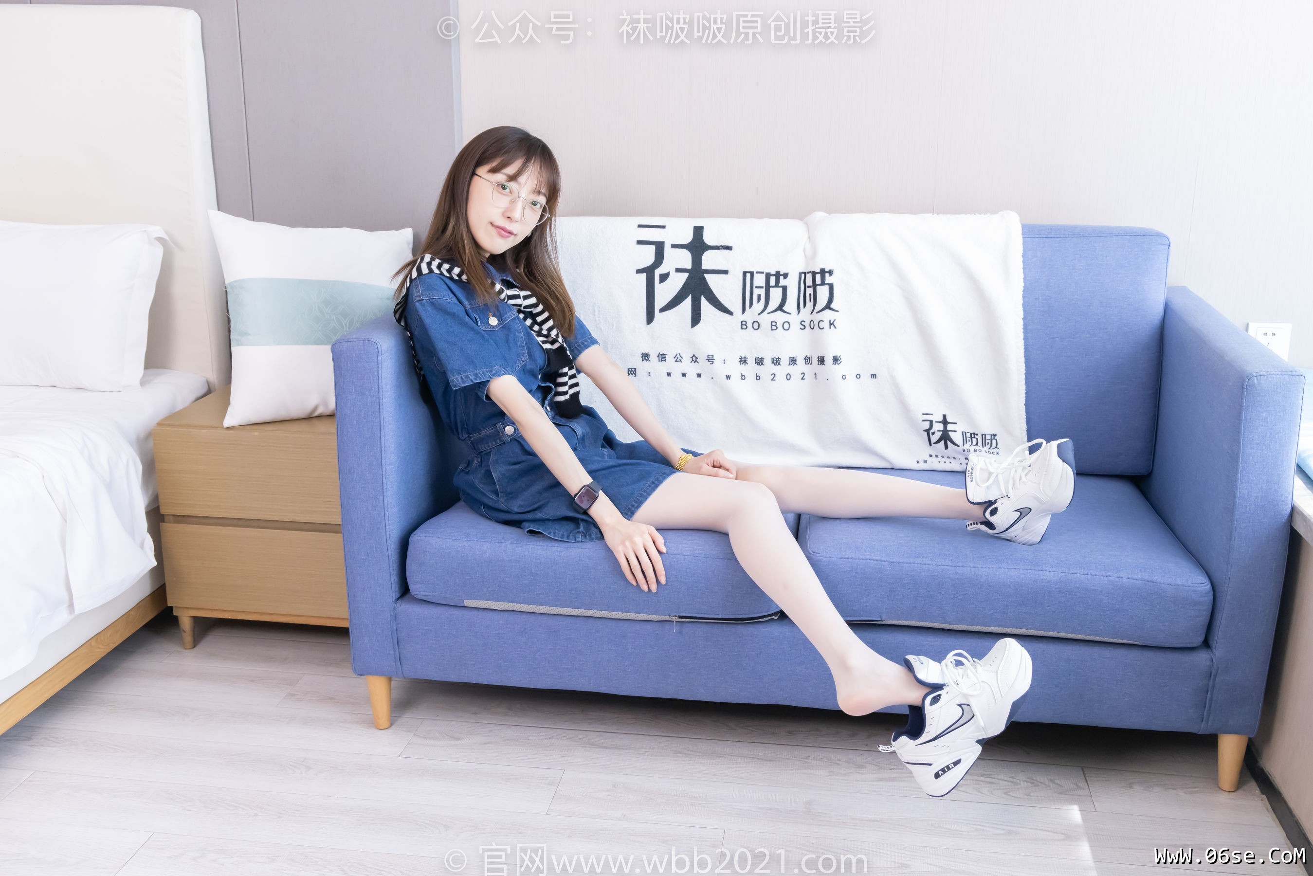 图片[78]-BoBoSocks袜啵啵 No.435 稚予 -板鞋、运动鞋、白丝、肉丝[150P]-六色网