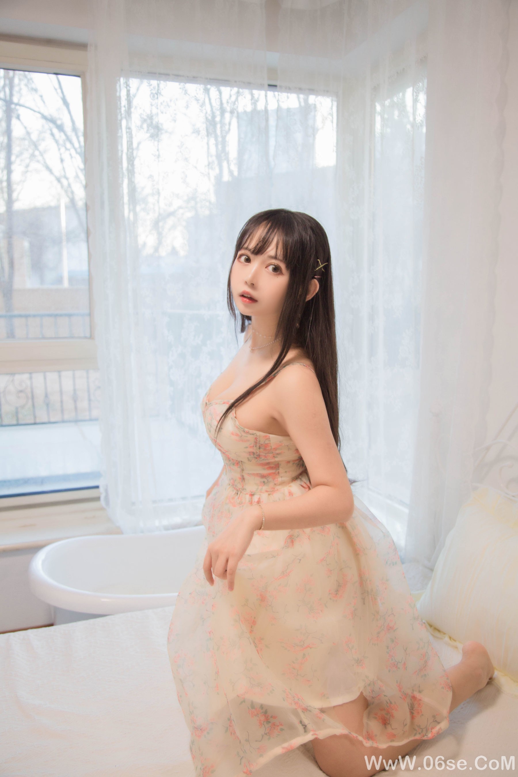 图片[7]-大眼萌妹黑猫猫OvO good morning + good night[24P]-六色网