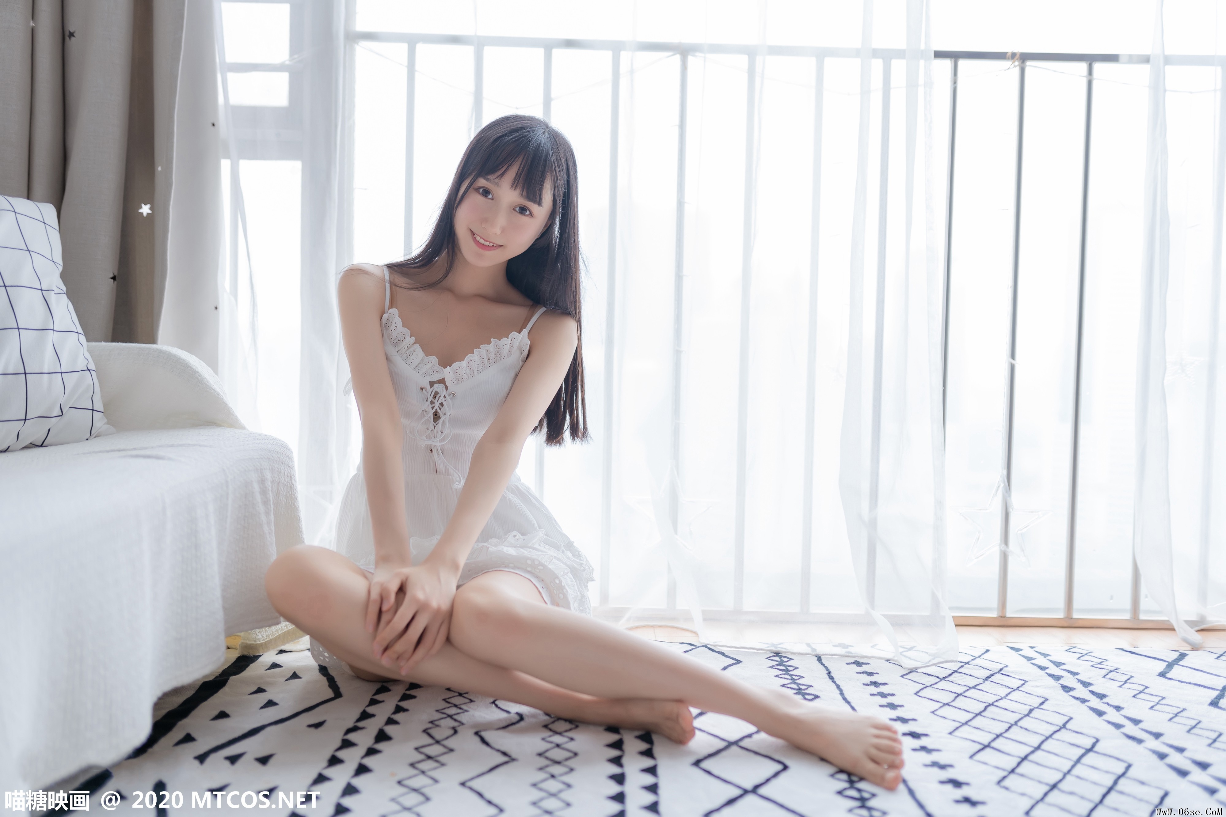 图片[18]-喵糖映画 VOL.187 白裙少女[40P／169MB]-六色网