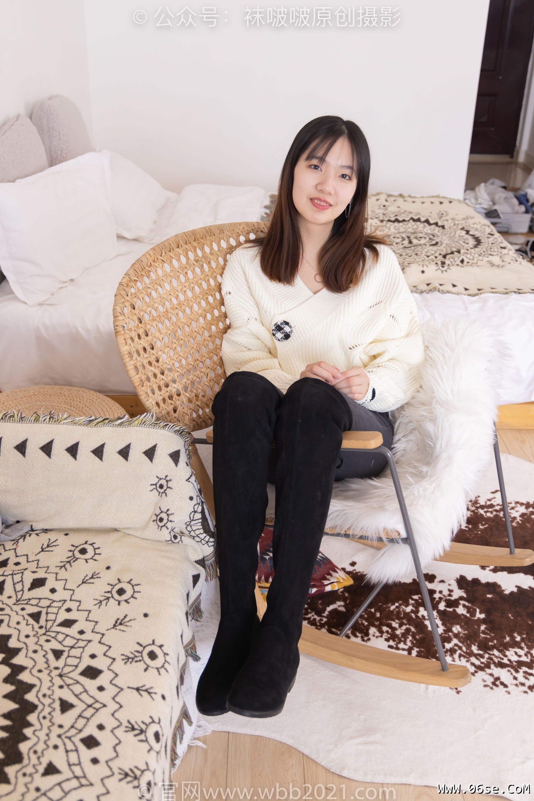 图片[71]-BoBoSocks袜啵啵 No.326 小甜豆 -长靴、油亮灰丝、裤里丝[155P]-六色网