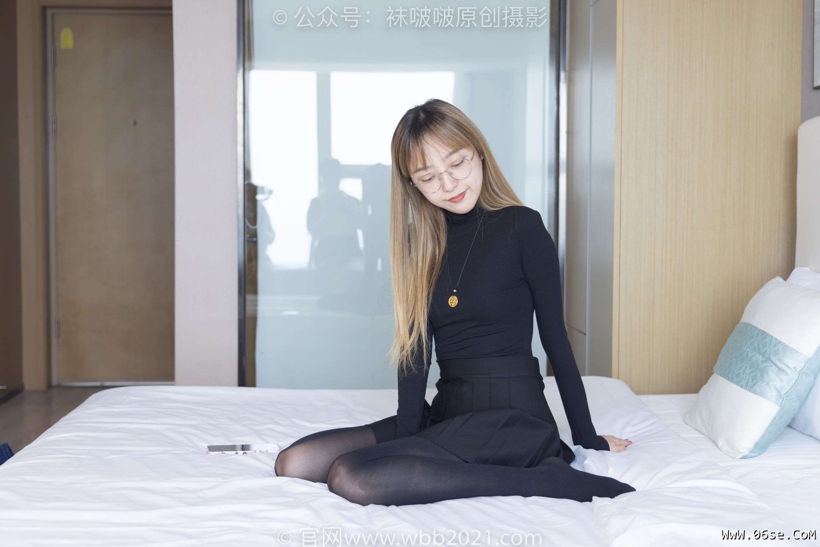 图片[89]-BoBoSocks袜啵啵 No.255 稚予 -皮鞋、厚黑丝[144P]-六色网