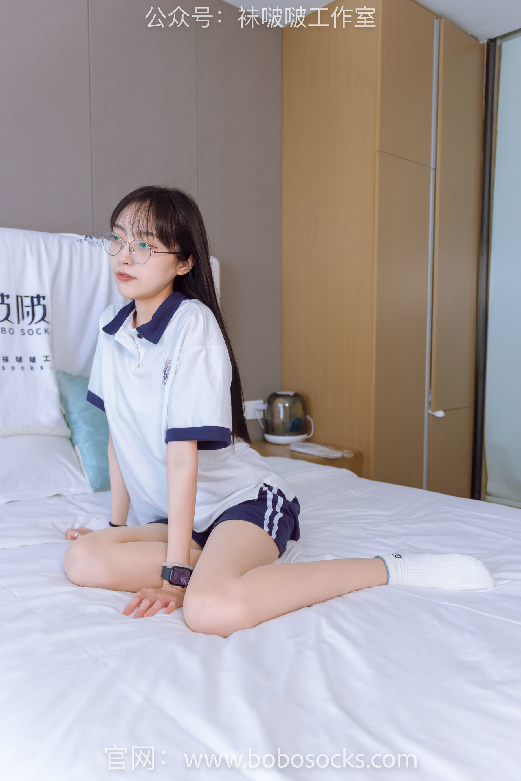 图片[79]-BoBoSocks袜啵啵 No.118 稚予-运动鞋、白棉袜、肉丝、踩小熊玩偶[140P]-六色网
