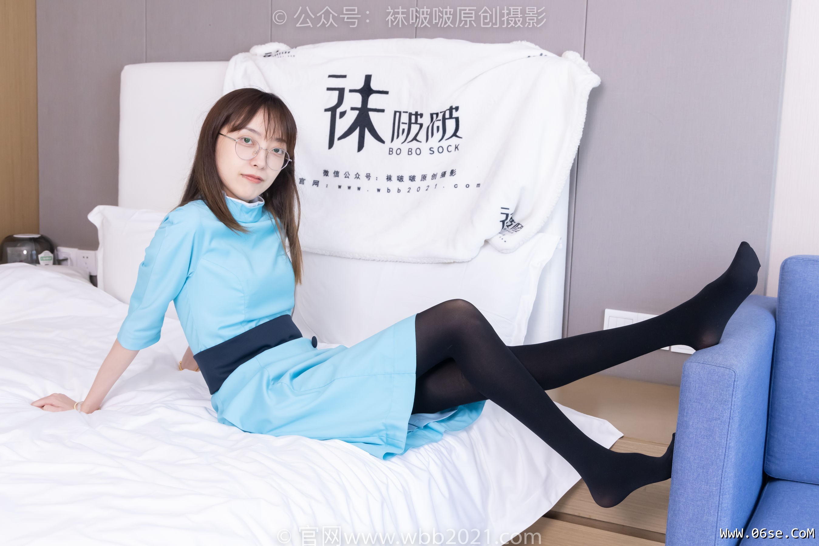 图片[40]-BoBoSocks袜啵啵 No.440 稚予 -高跟鞋、厚黑丝、空姐制服[200P]-六色网