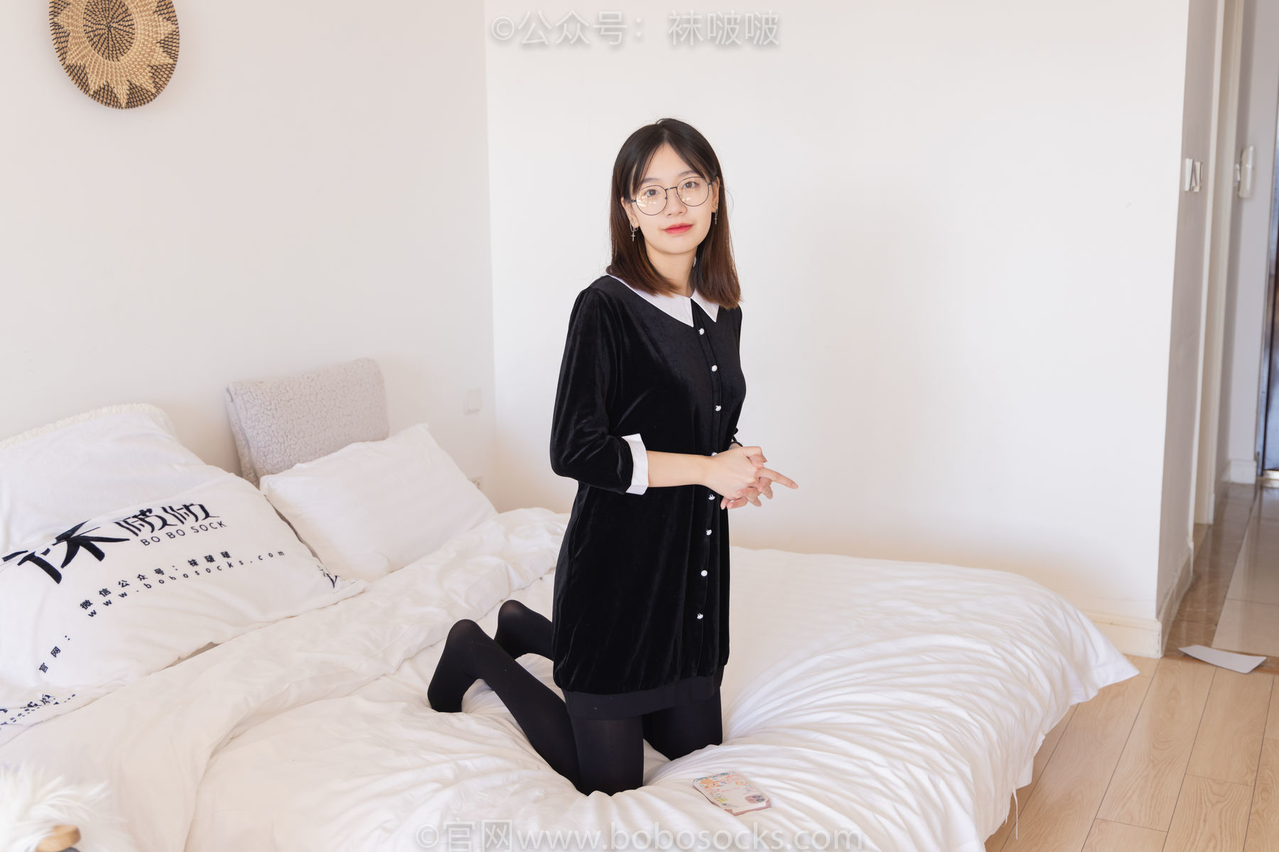 图片[69]-BoBoSocks袜啵啵 No.053 小甜豆-皮鞋、厚黑丝、黑色蕾丝船袜[140P]-六色网