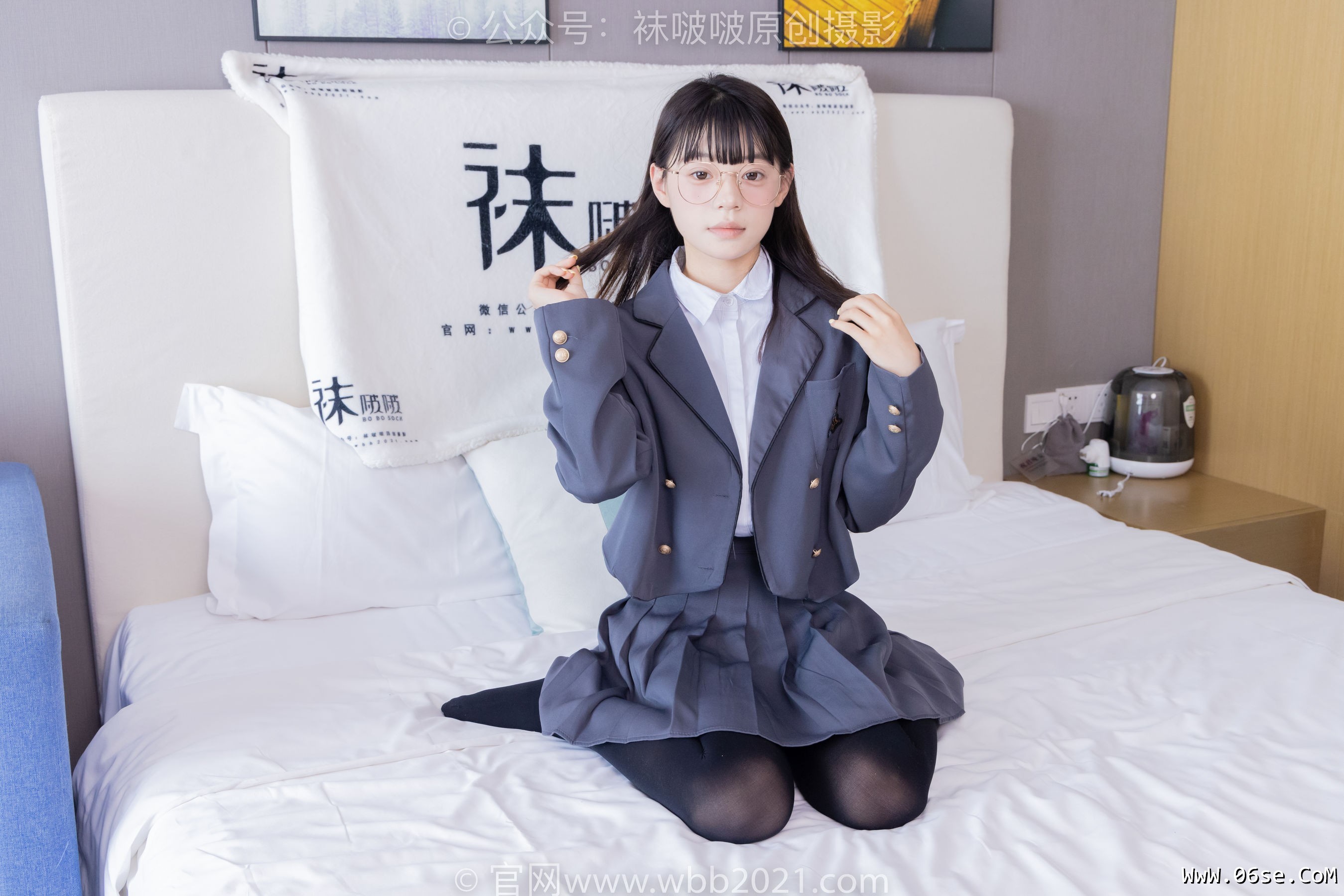 图片[118]-BoBoSocks袜啵啵 No.402 糯米 -皮鞋、厚黑丝、学院jk[140P]-六色网
