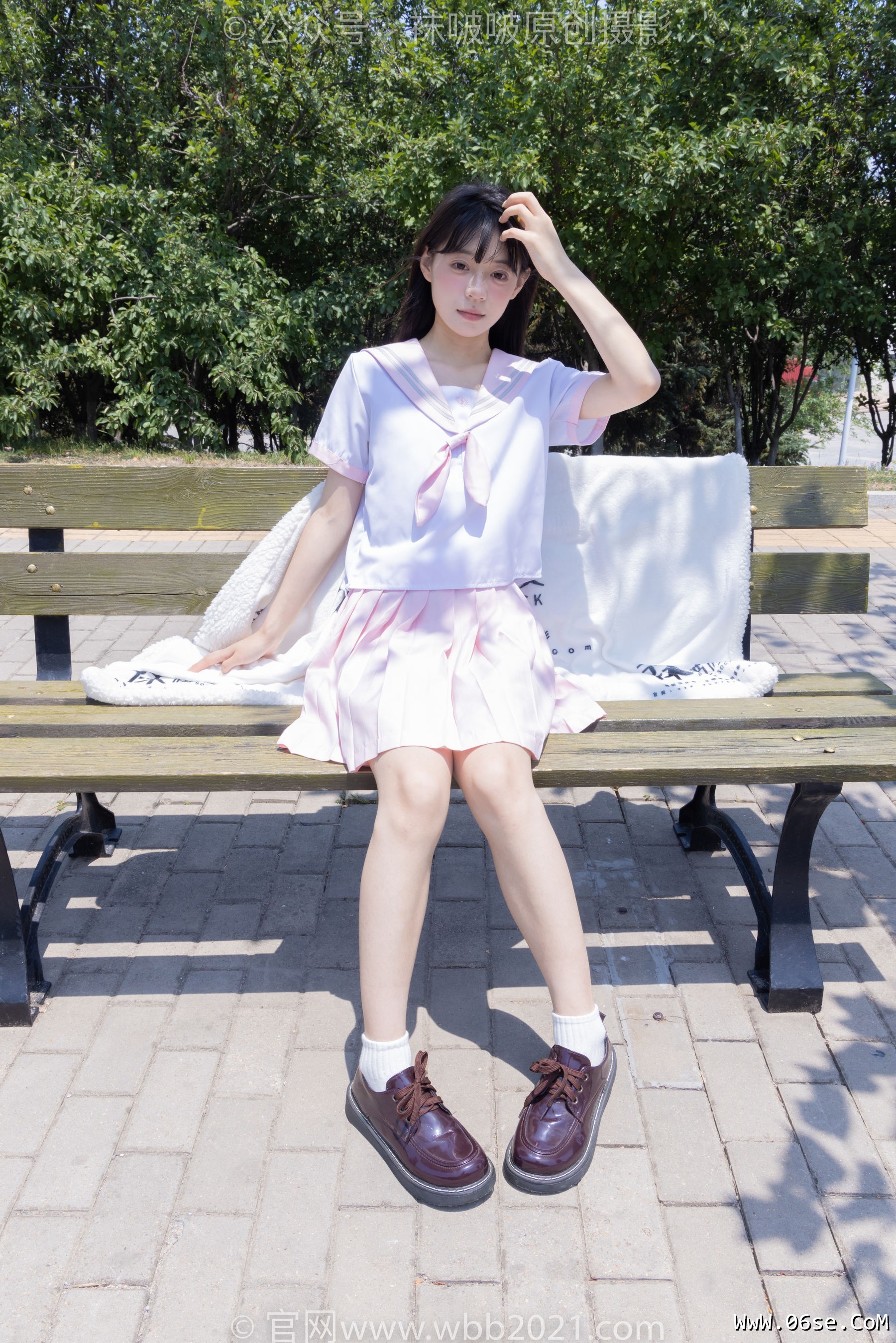 图片[84]-BoBoSocks袜啵啵 No.399 糯米 -皮鞋、白棉袜、jk制服[145P]-六色网