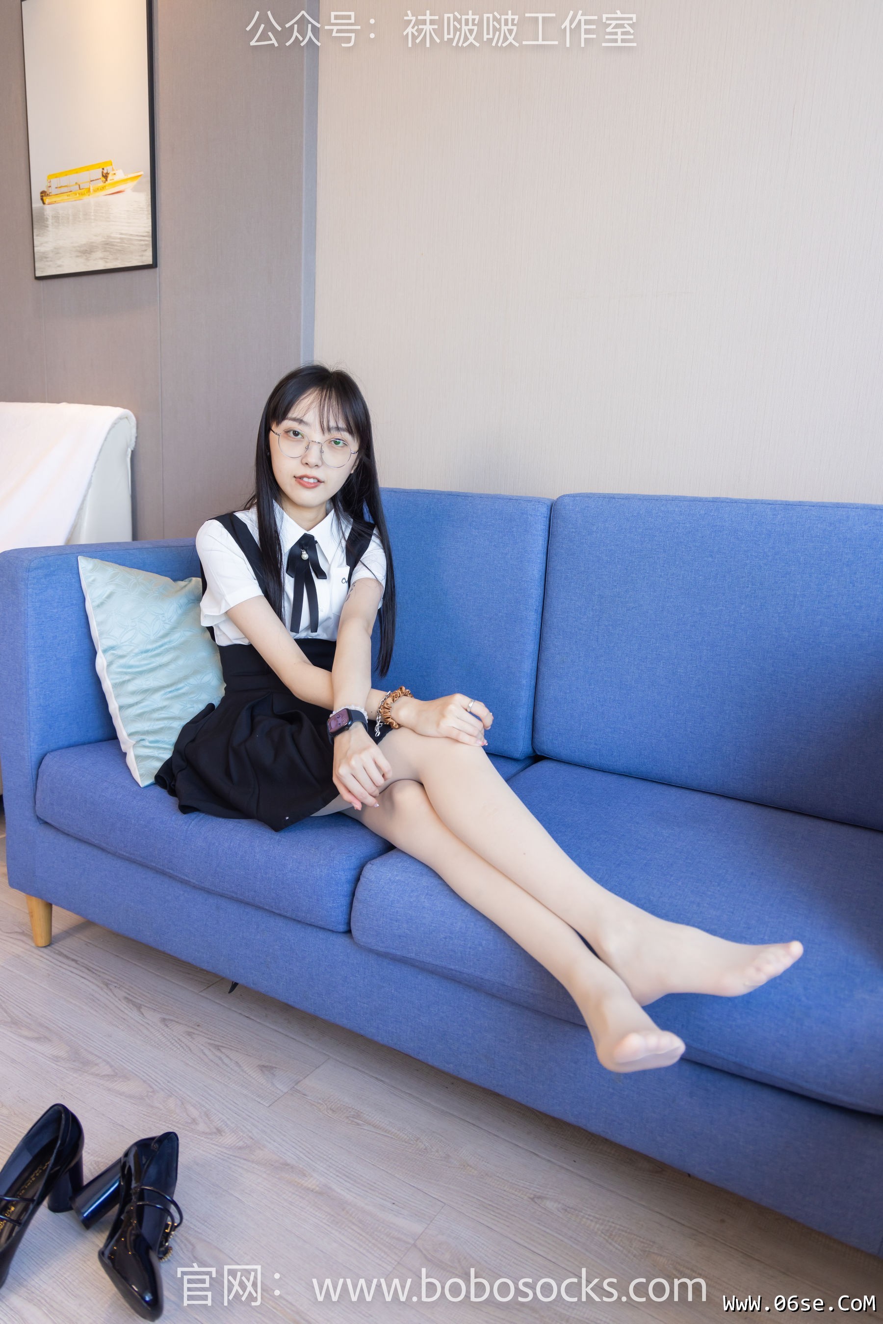 图片[32]-BoBoSocks袜啵啵 No.121 稚予-高跟鞋、白棉袜、肉丝[140P]-六色网