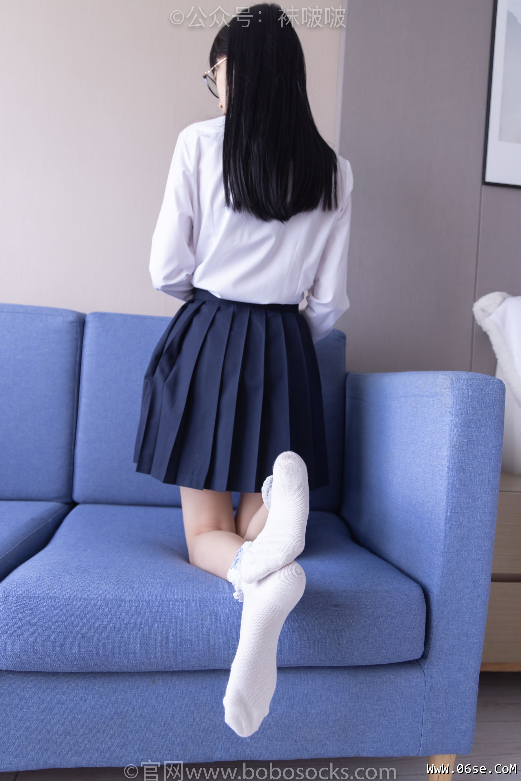 图片[37]-BoBoSocks袜啵啵 No.070 稚予-皮鞋、拖鞋、过膝袜、白棉袜[148P]-六色网