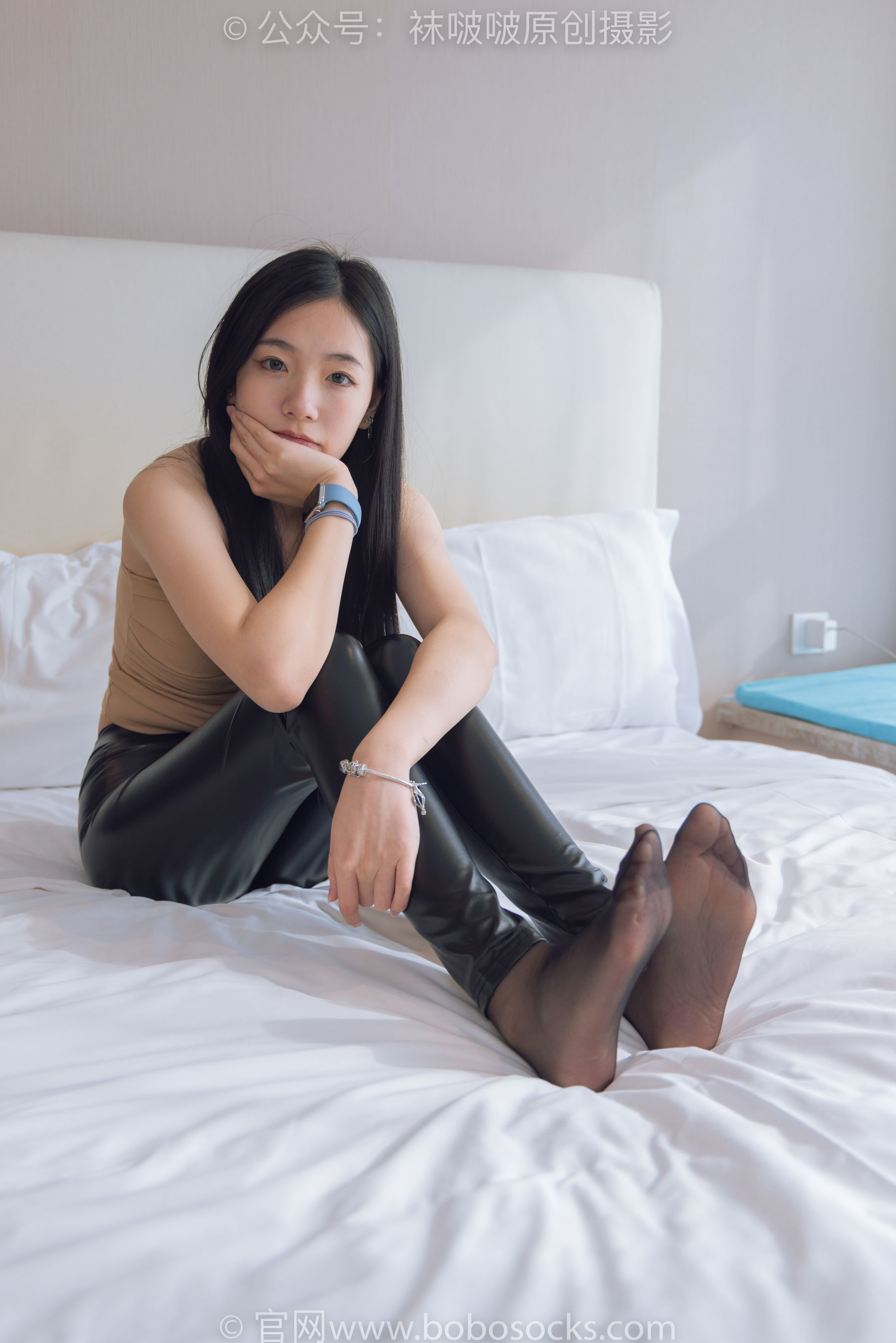 图片[123]-BoBoSocks袜啵啵 No.191 小甜豆-高跟鞋、黑丝、皮裤裤里丝[140P]-六色网
