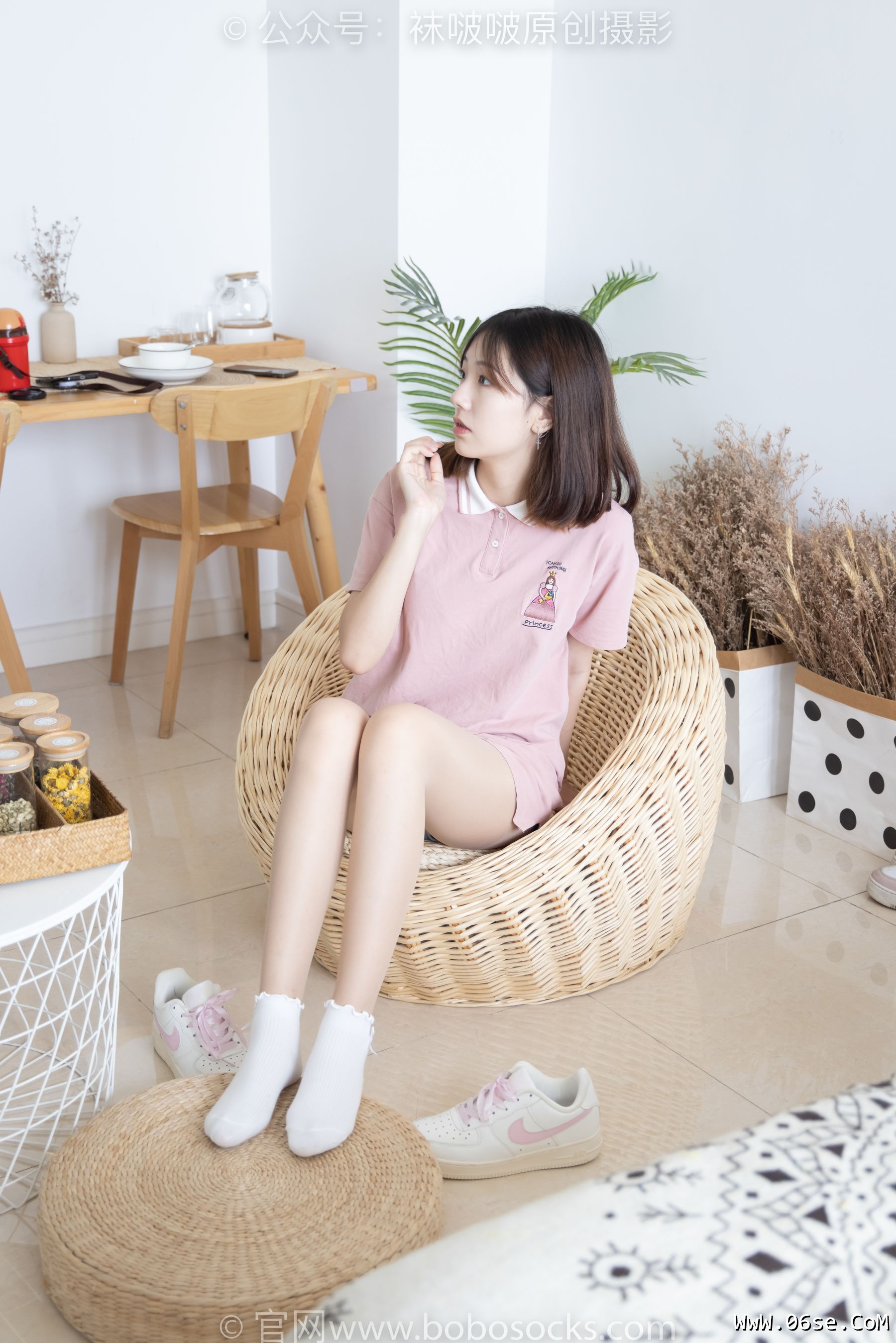 图片[80]-BoBoSocks袜啵啵 No.163 小甜豆-空军一号板鞋、白棉袜、肉丝[135P]-六色网