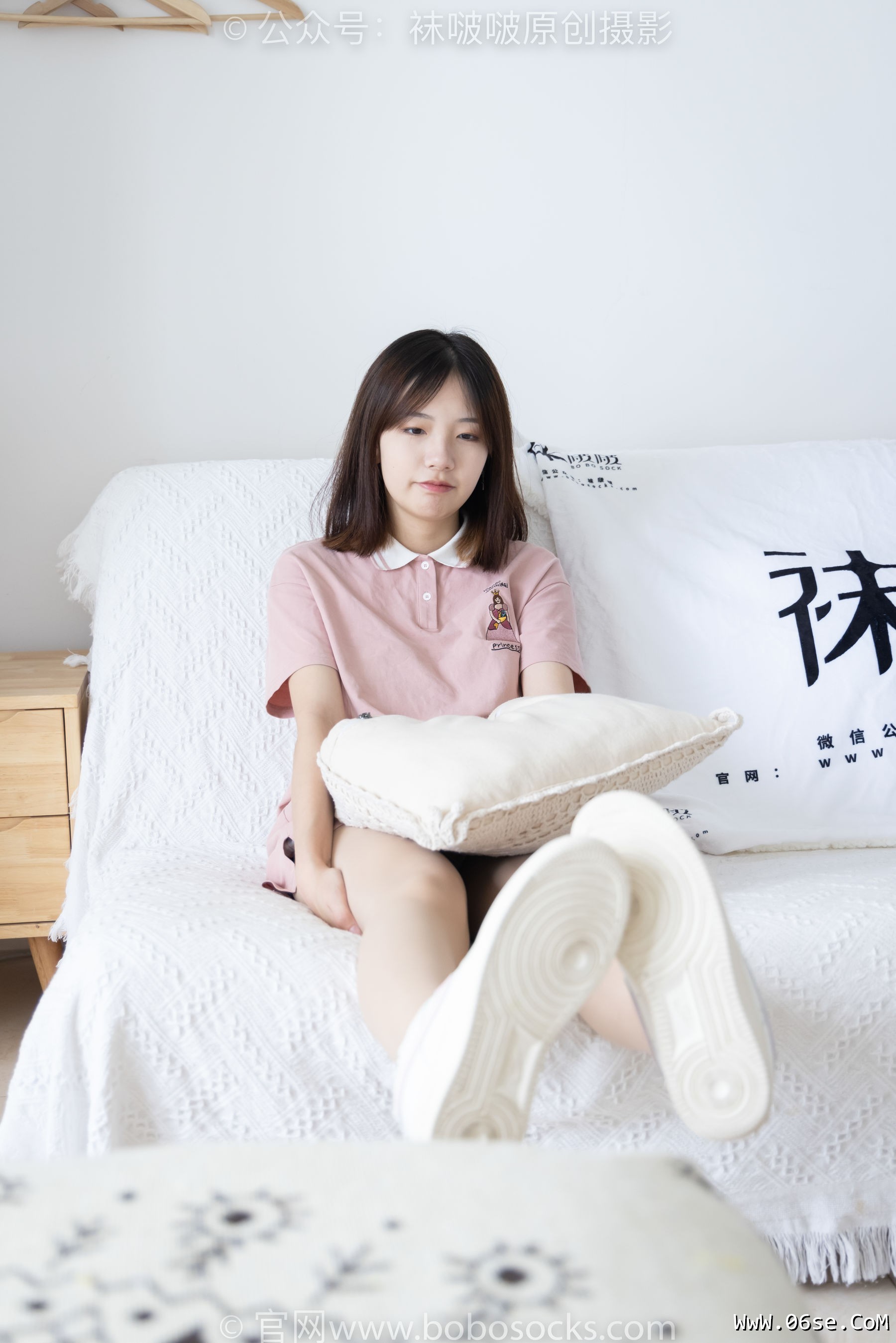 图片[24]-BoBoSocks袜啵啵 No.163 小甜豆-空军一号板鞋、白棉袜、肉丝[135P]-六色网
