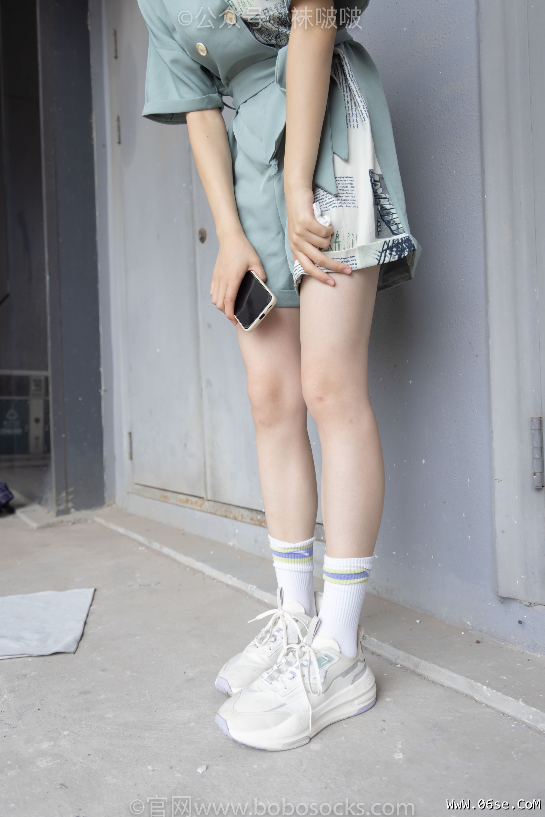 图片[8]-BoBoSocks袜啵啵 No.025 熊熊-安踏运动鞋、白色棉袜、裸足[146P]-六色网