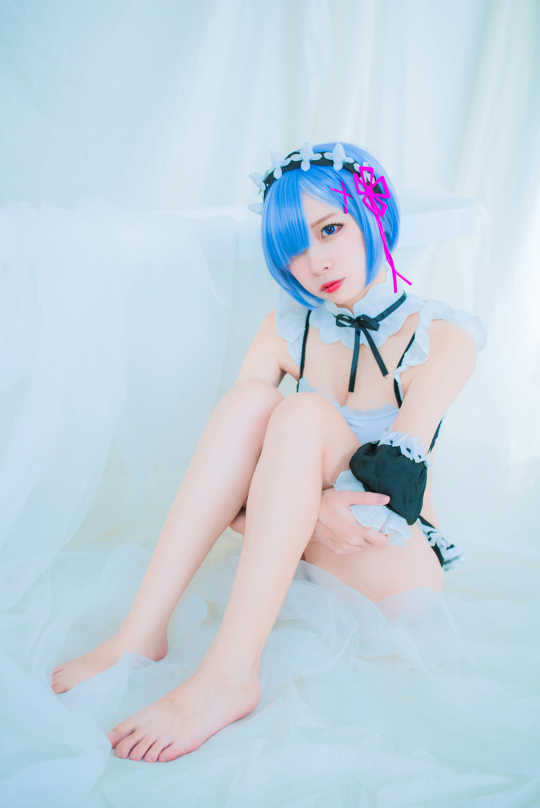 图片[24]-人气Coser二佐Nisa 蕾姆泳装[32P]-六色网