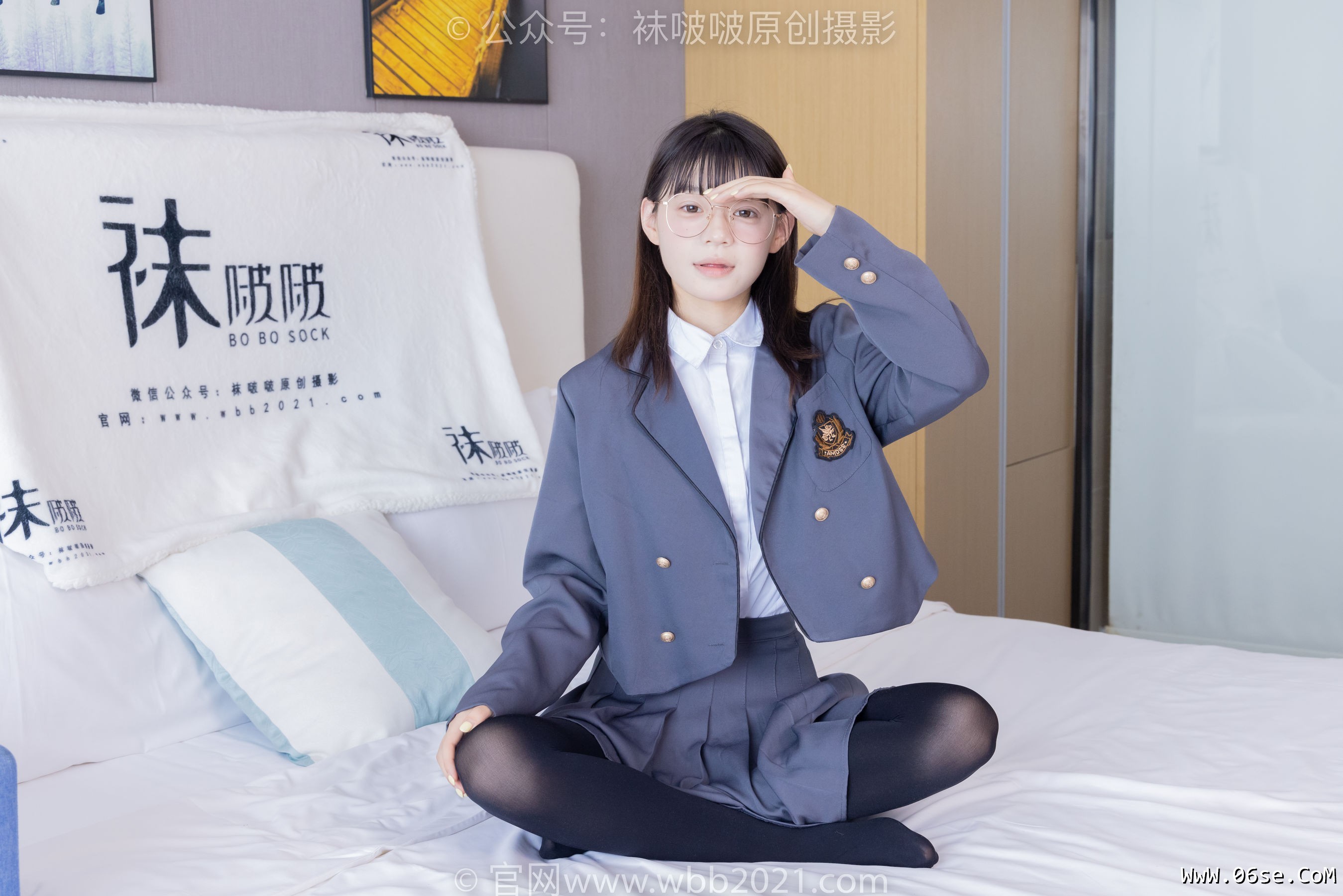 图片[11]-BoBoSocks袜啵啵 No.402 糯米 -皮鞋、厚黑丝、学院jk[140P]-六色网