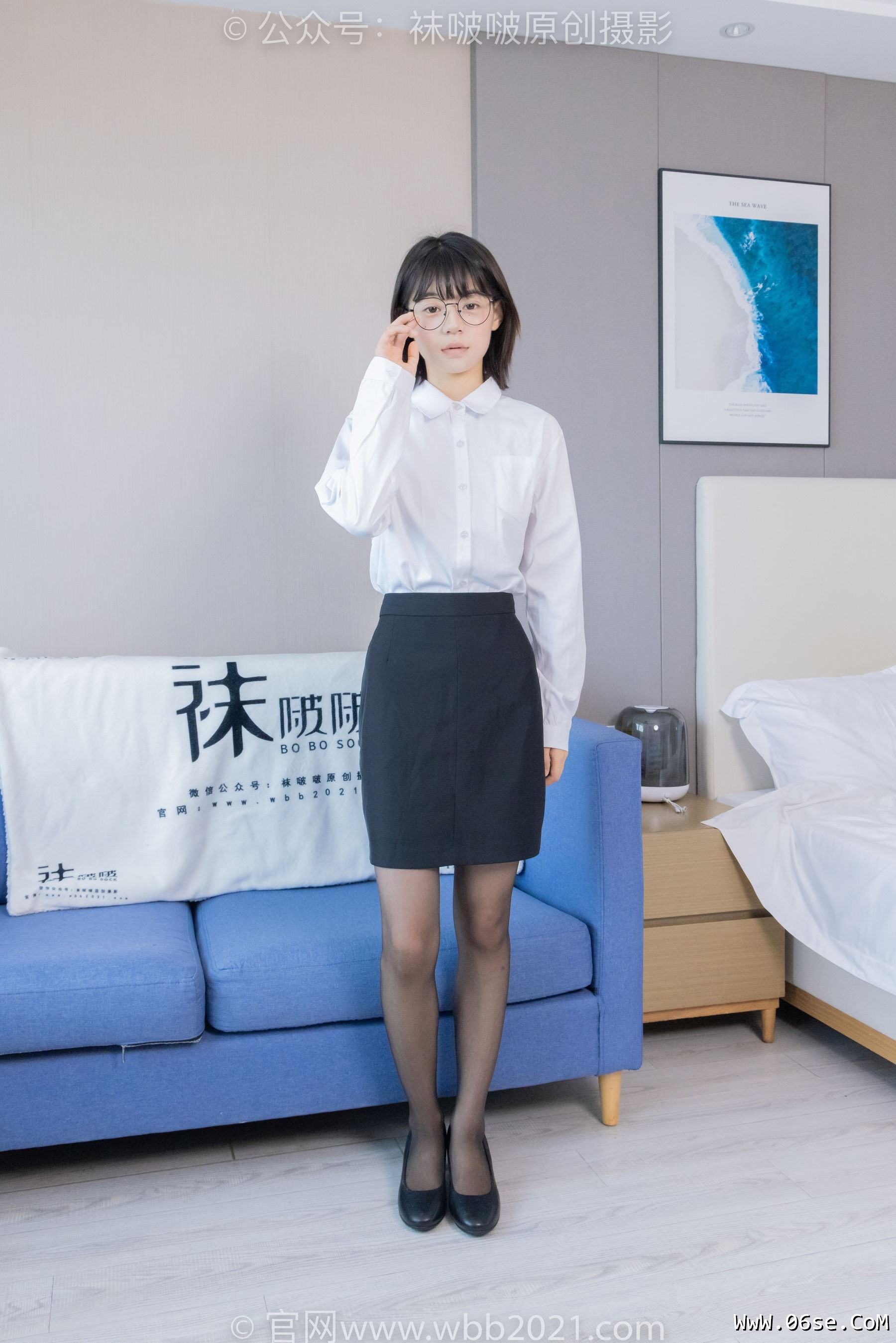 图片[63]-BoBoSocks袜啵啵 No.436 糯米 -OL制服、两双平底鞋、薄黑丝、厚肉丝[150P]-六色网