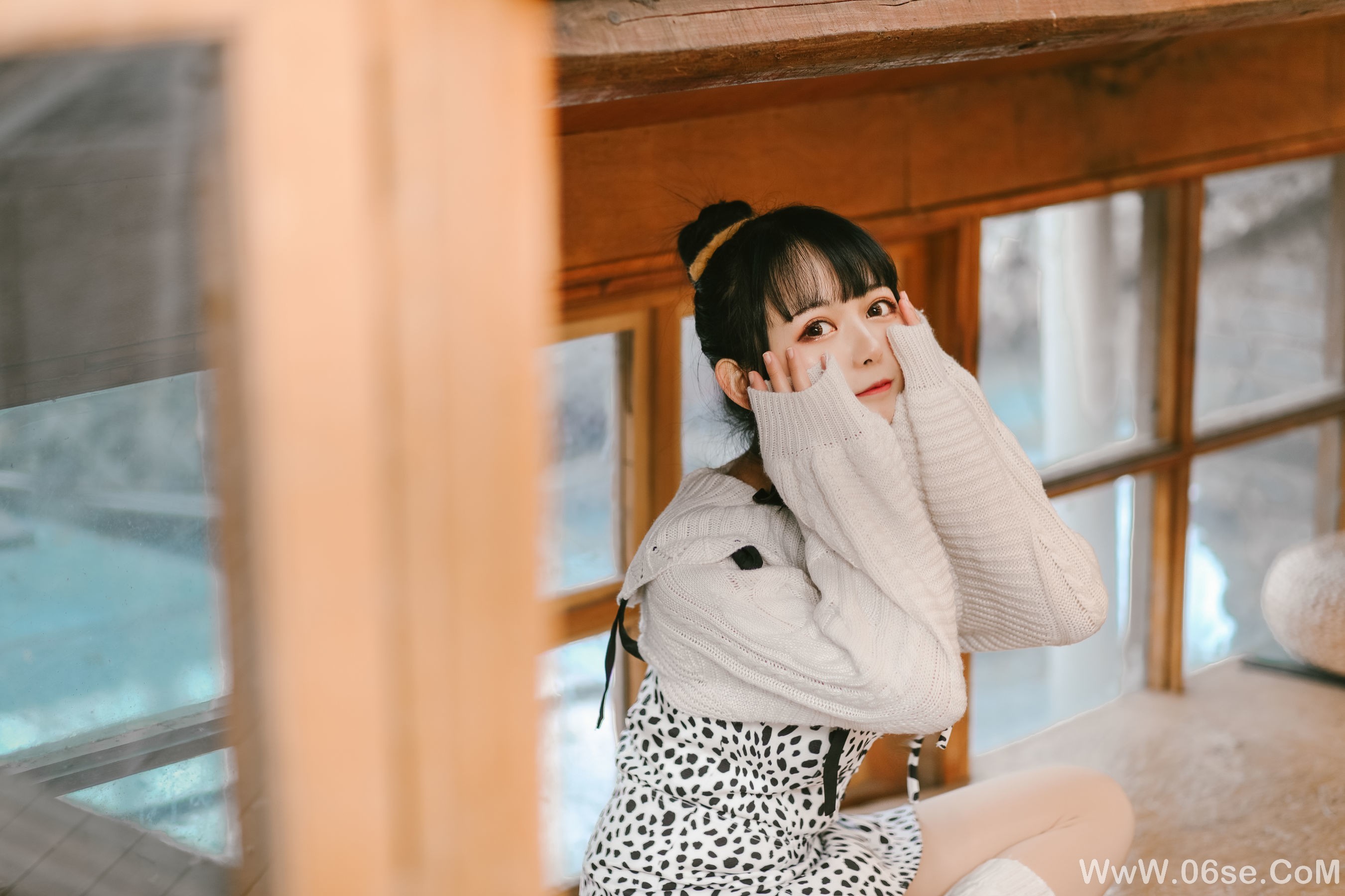 图片[21]-大眼萌妹黑猫猫OvO 少女心事[21P]-六色网