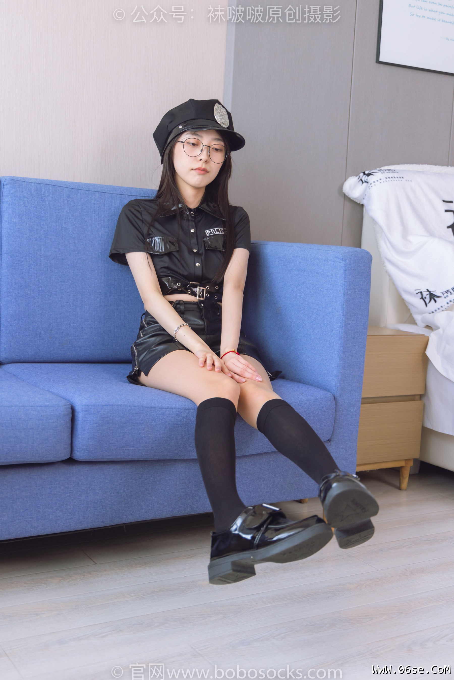 图片[50]-BoBoSocks袜啵啵 No.198 稚予-皮鞋、黑色小腿袜、高跟鞋、肉丝[138P]-六色网