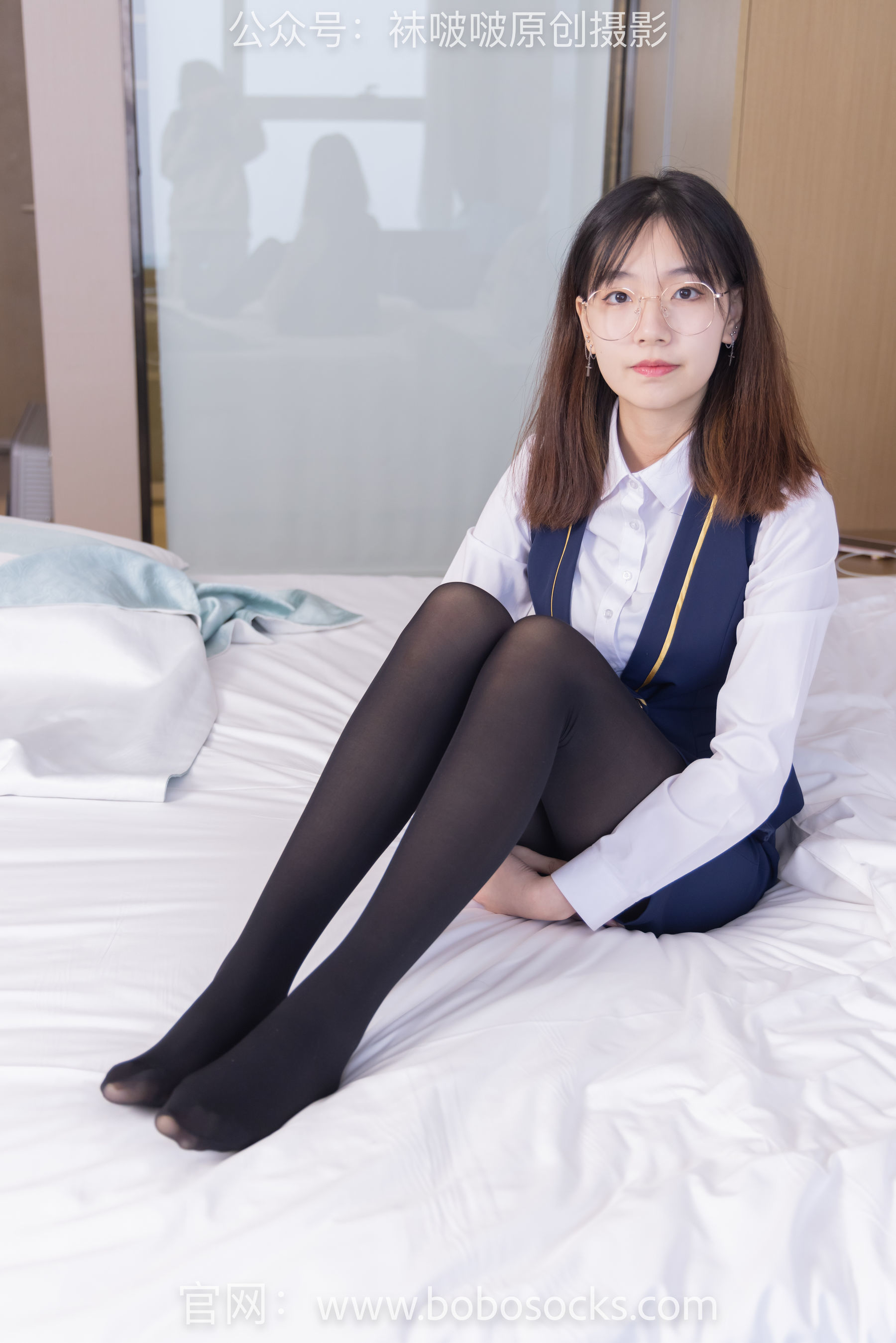 图片[75]-BoBoSocks袜啵啵 No.132 小甜豆-aj1板鞋、蓝色短靴、厚黑丝、厚红丝[145P]-六色网