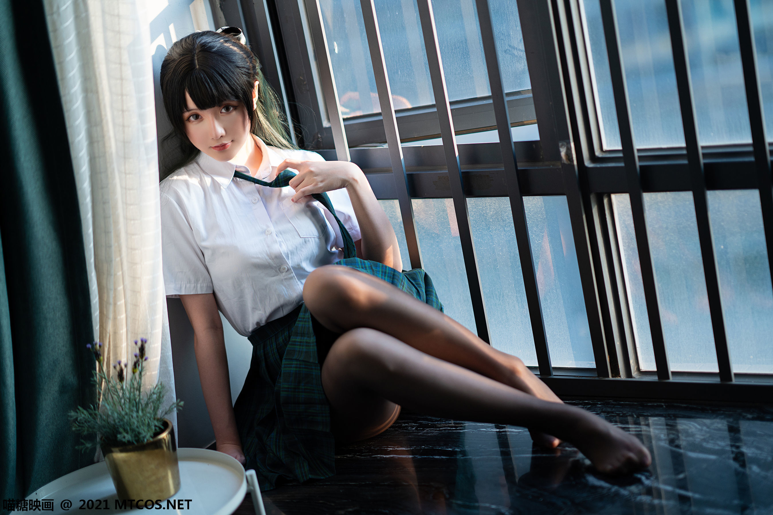图片[13]-喵糖映画 VOL.435 绿色JK [20P]-六色网