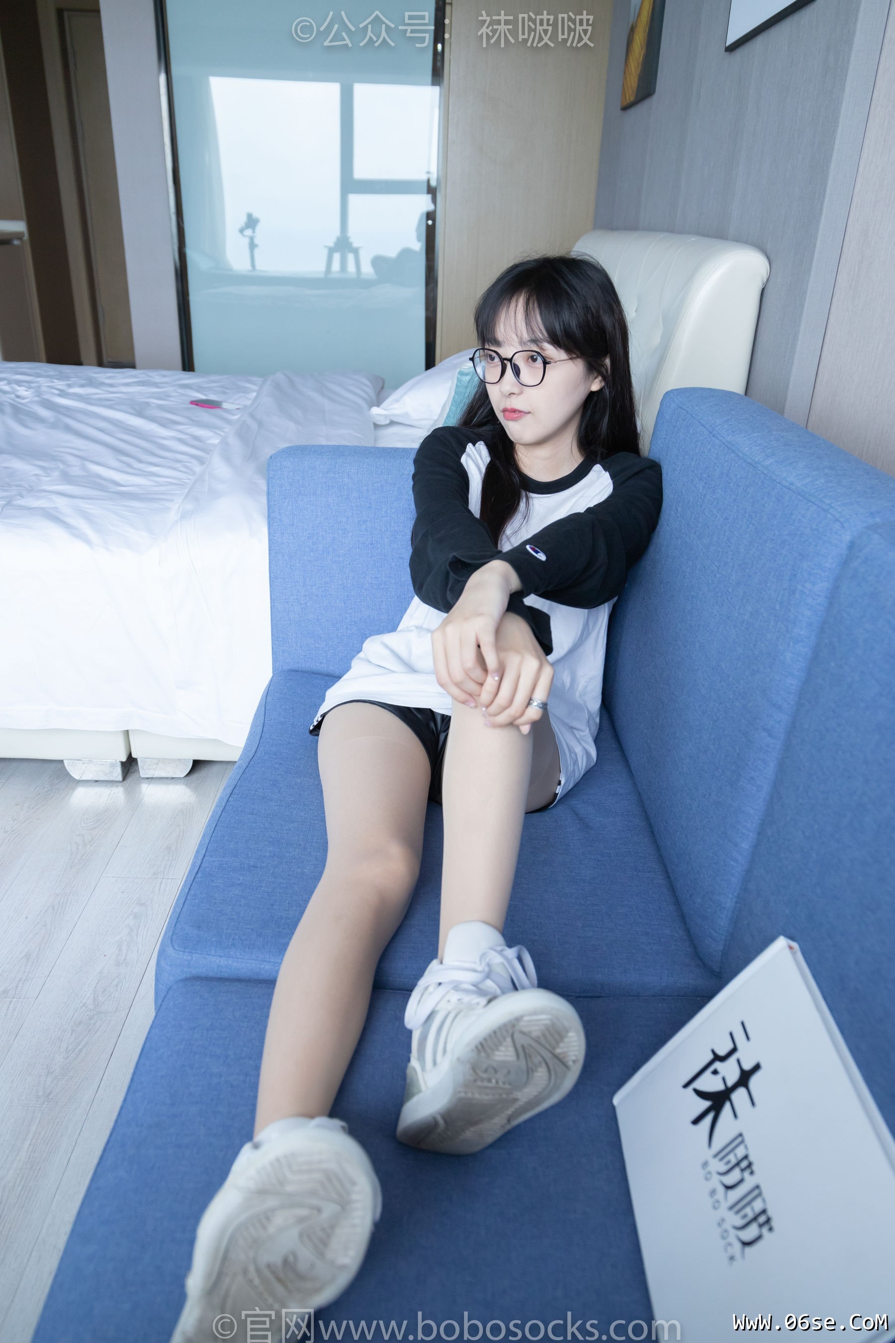 图片[12]-BoBoSocks袜啵啵 No.015 稚予-阿迪板鞋、白色短棉袜、肉丝[148P]-六色网