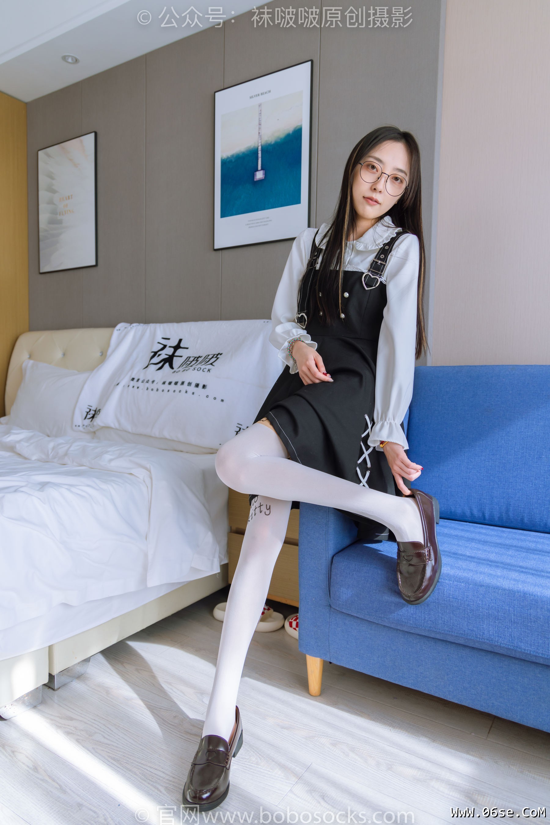 图片[108]-BoBoSocks袜啵啵 No.177 稚予-皮鞋、厚白丝（脚底猫爪印款）[140P]-六色网