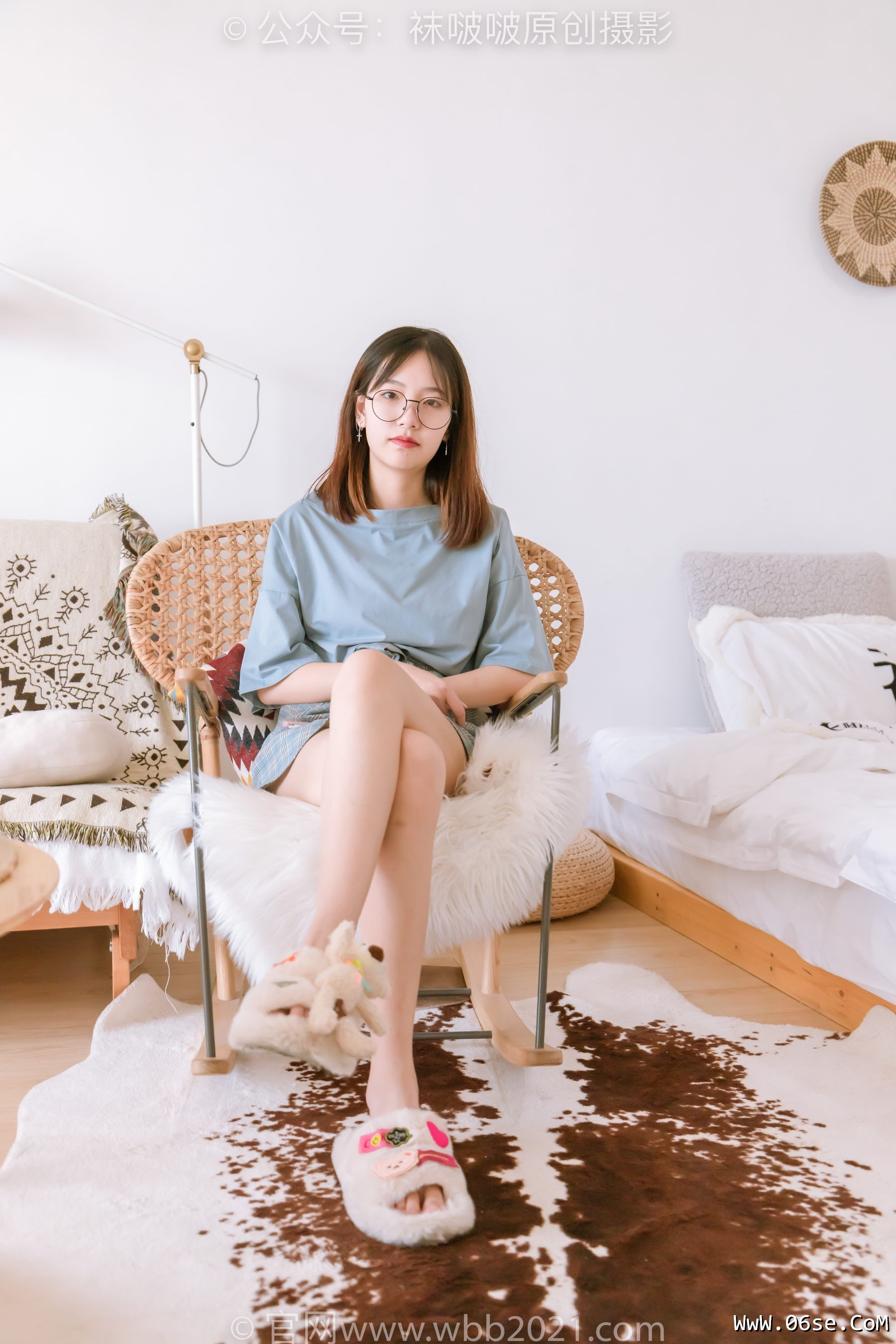 图片[121]-BoBoSocks袜啵啵 No.239 小甜豆-棉拖鞋、灰丝、裸足[140P]-六色网