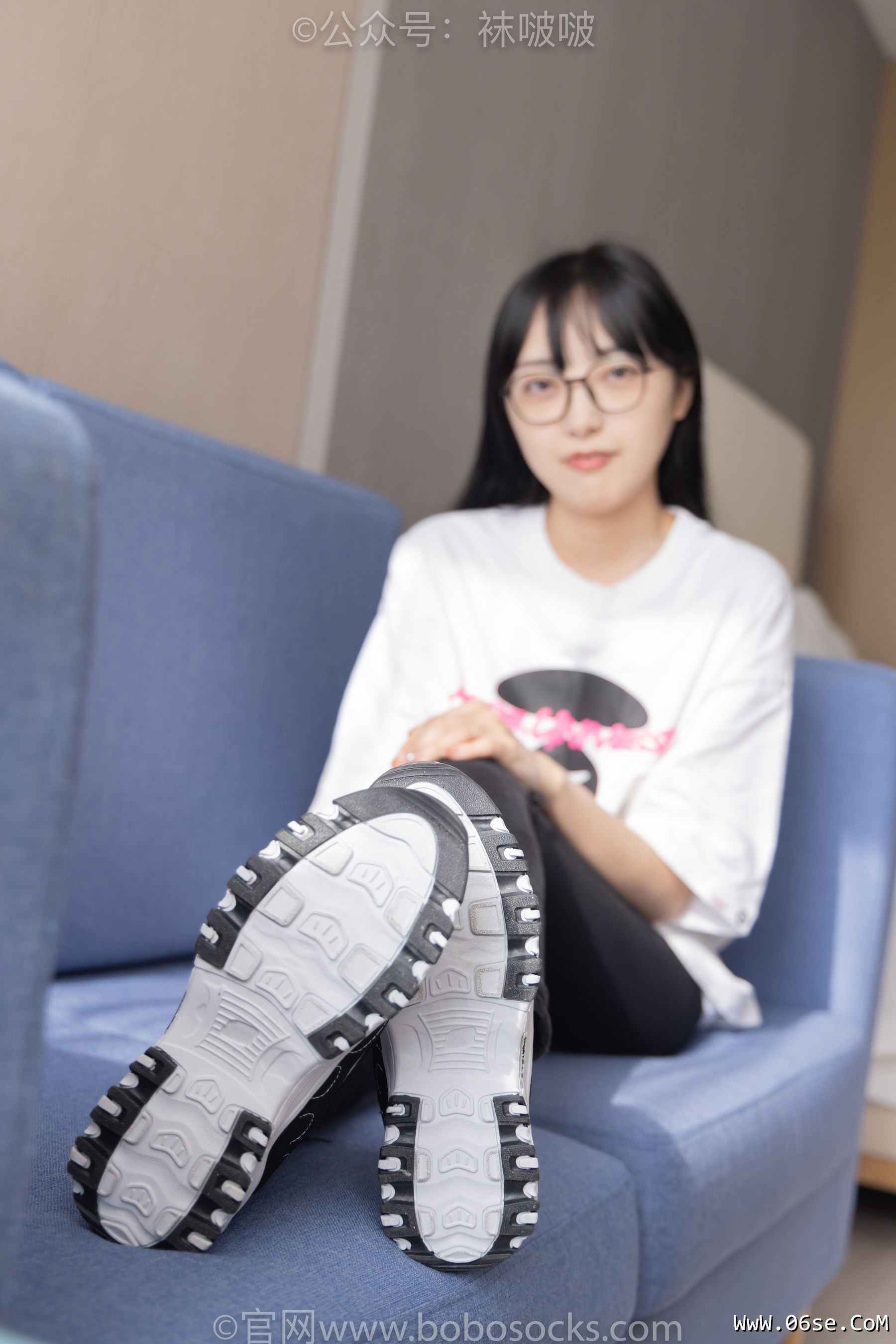图片[90]-BoBoSocks袜啵啵 No.055 稚予-斯凯奇运动鞋、白棉袜、黑棉袜[139P]-六色网