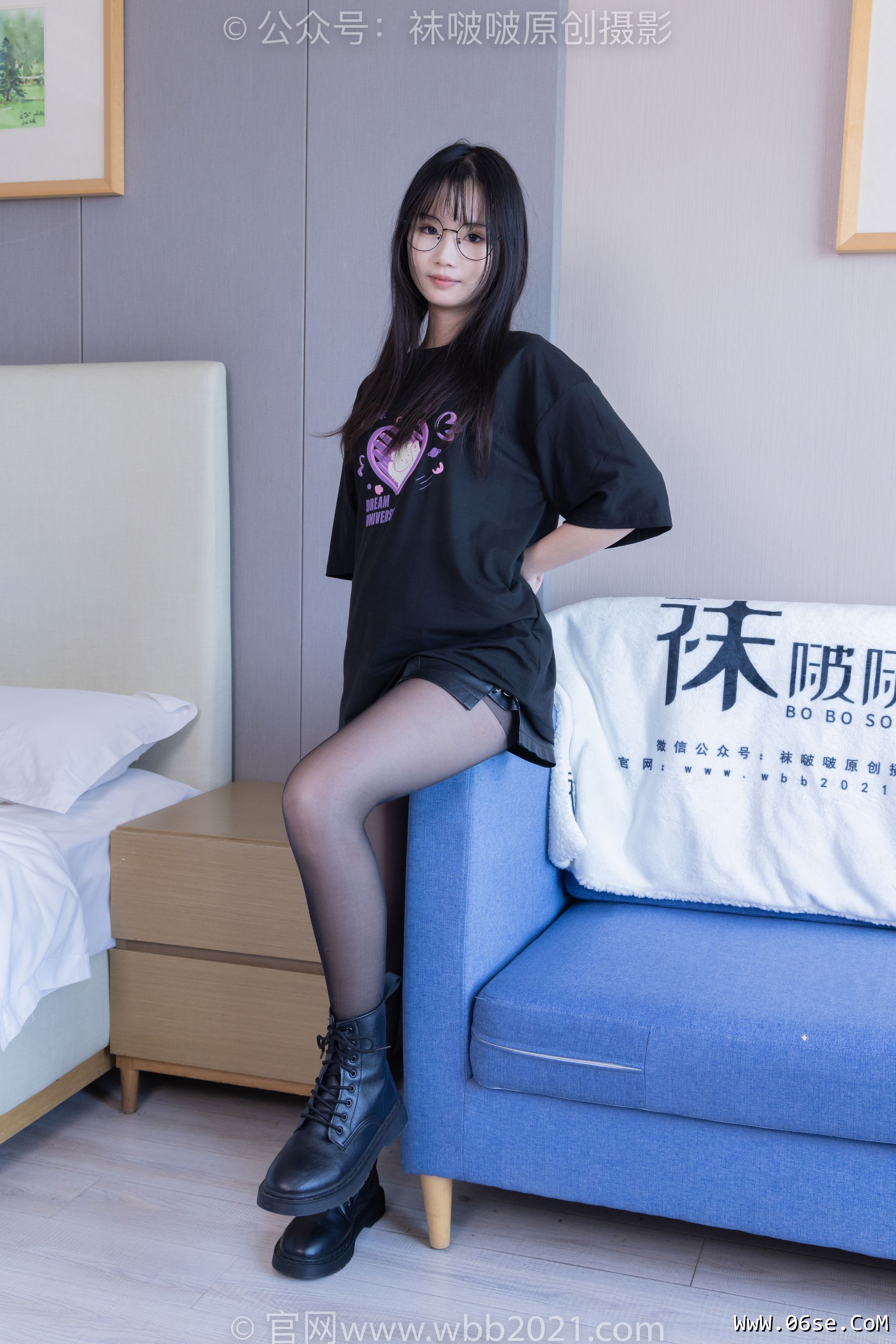 图片[100]-BoBoSocks袜啵啵 No.406 甜甜圈 -马丁靴、黑丝[150P]-六色网