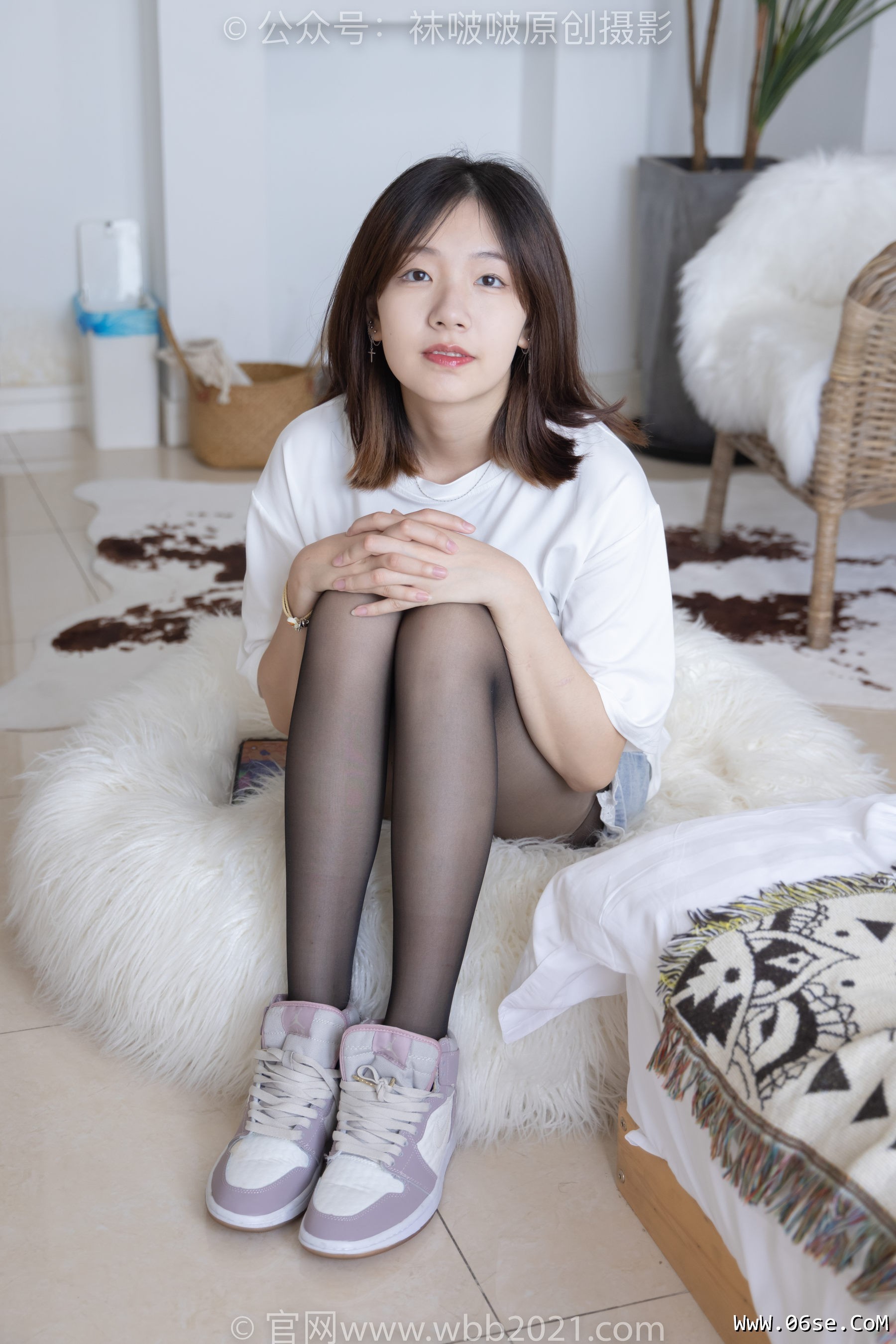 图片[14]-BoBoSocks袜啵啵 No.233 小甜豆-板鞋、黑丝[142P]-六色网