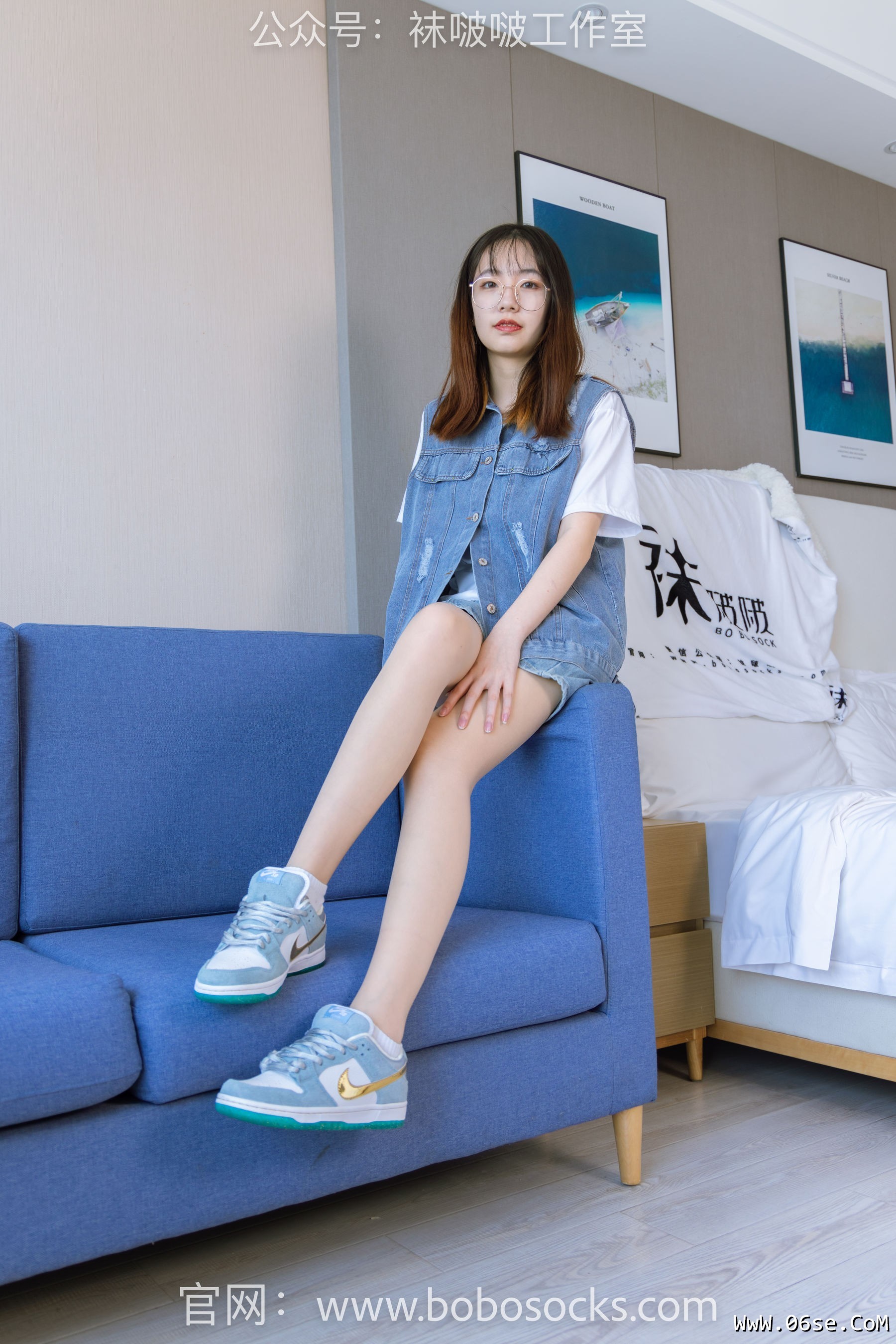 图片[56]-BoBoSocks袜啵啵 No.123 小甜豆-板鞋、白棉袜、肉丝[140P]-六色网