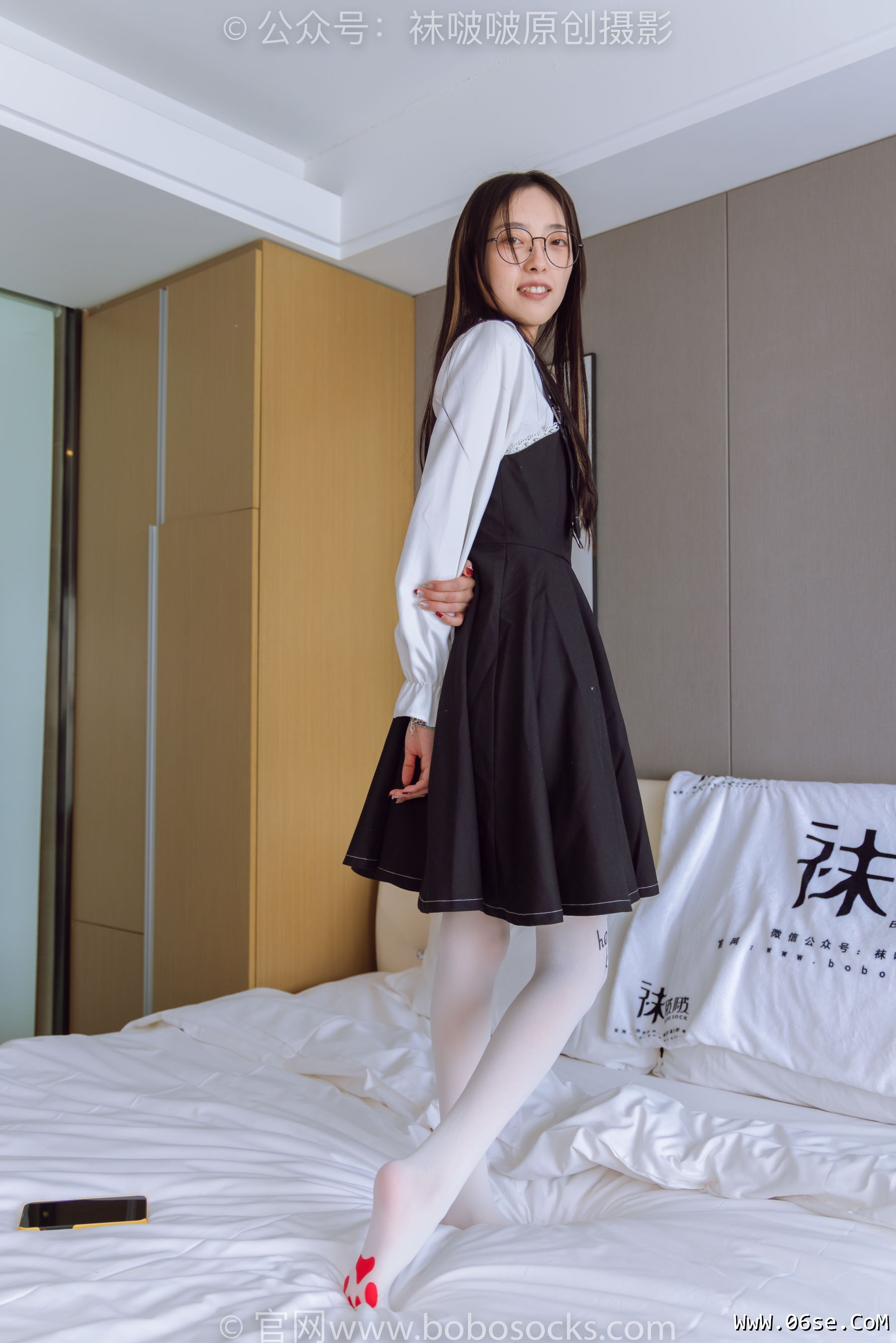 图片[26]-BoBoSocks袜啵啵 No.177 稚予-皮鞋、厚白丝（脚底猫爪印款）[140P]-六色网