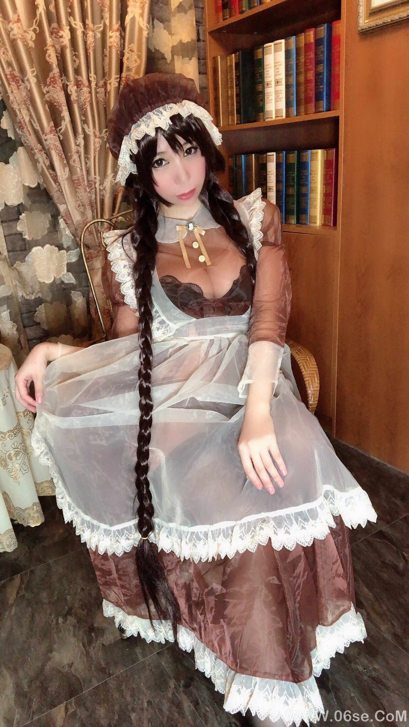 图片[55]-二次元巨乳美女鹿野希 透明女仆[97P]-六色网