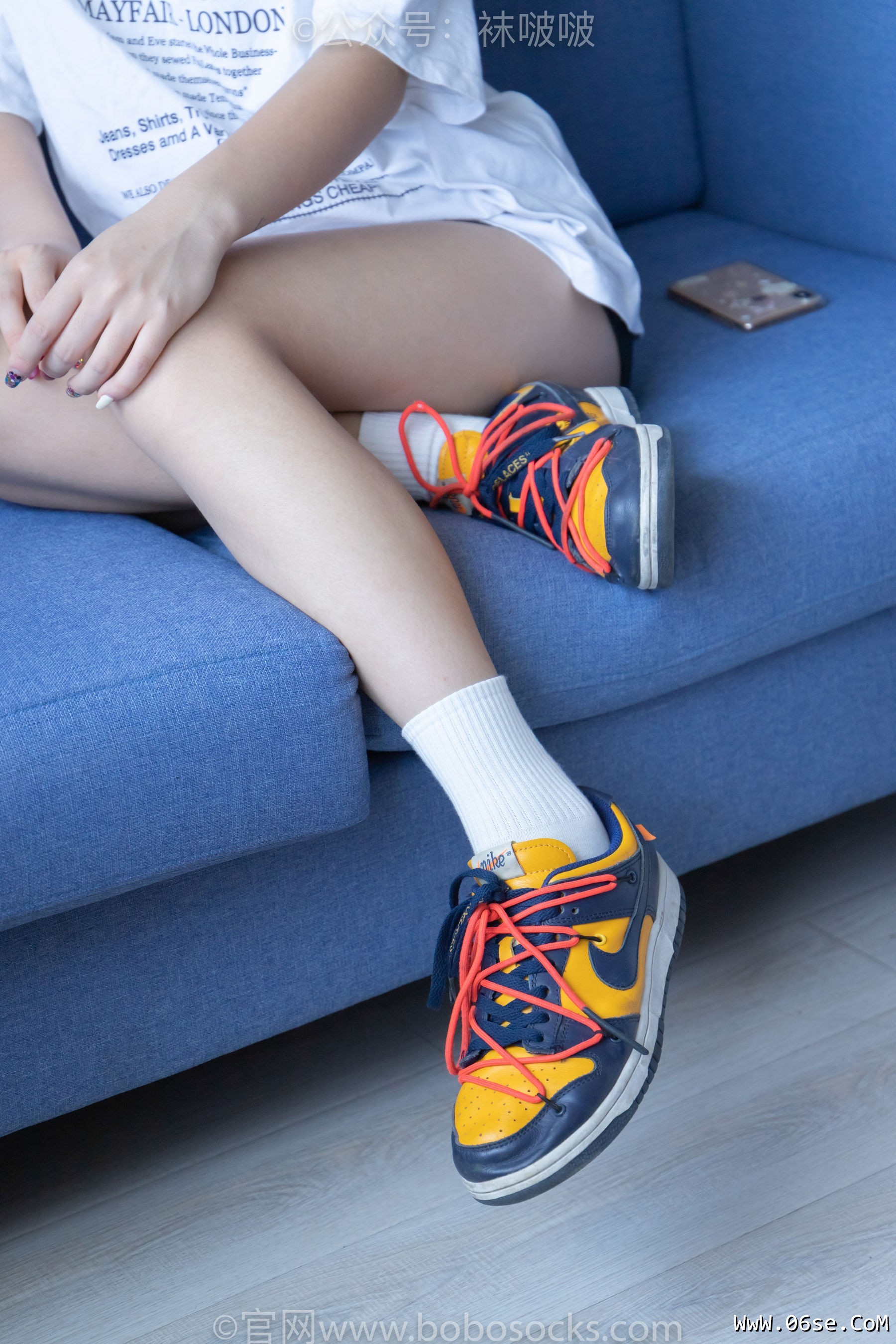 图片[22]-BoBoSocks袜啵啵 No.009 果冻-耐克板鞋、白棉袜、裸足[130P]-六色网