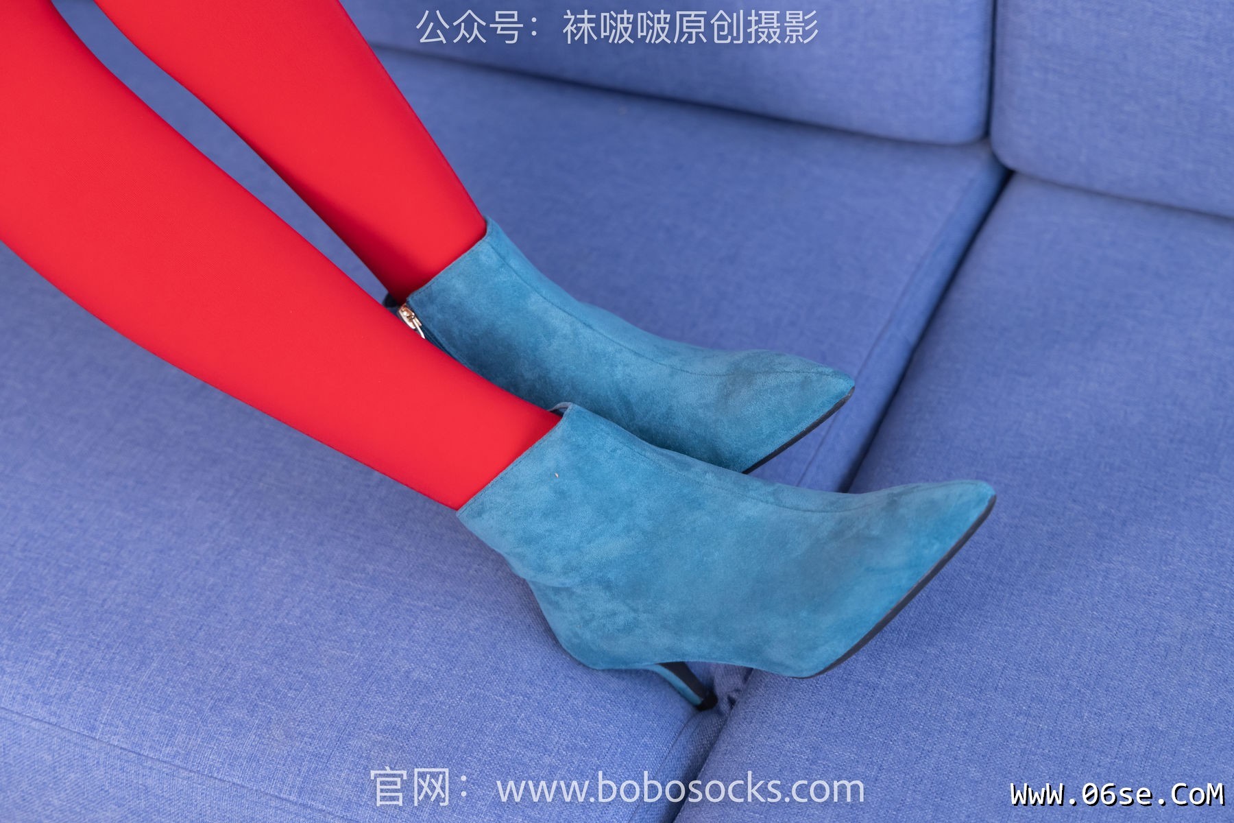 图片[120]-BoBoSocks袜啵啵 No.132 小甜豆-aj1板鞋、蓝色短靴、厚黑丝、厚红丝[145P]-六色网