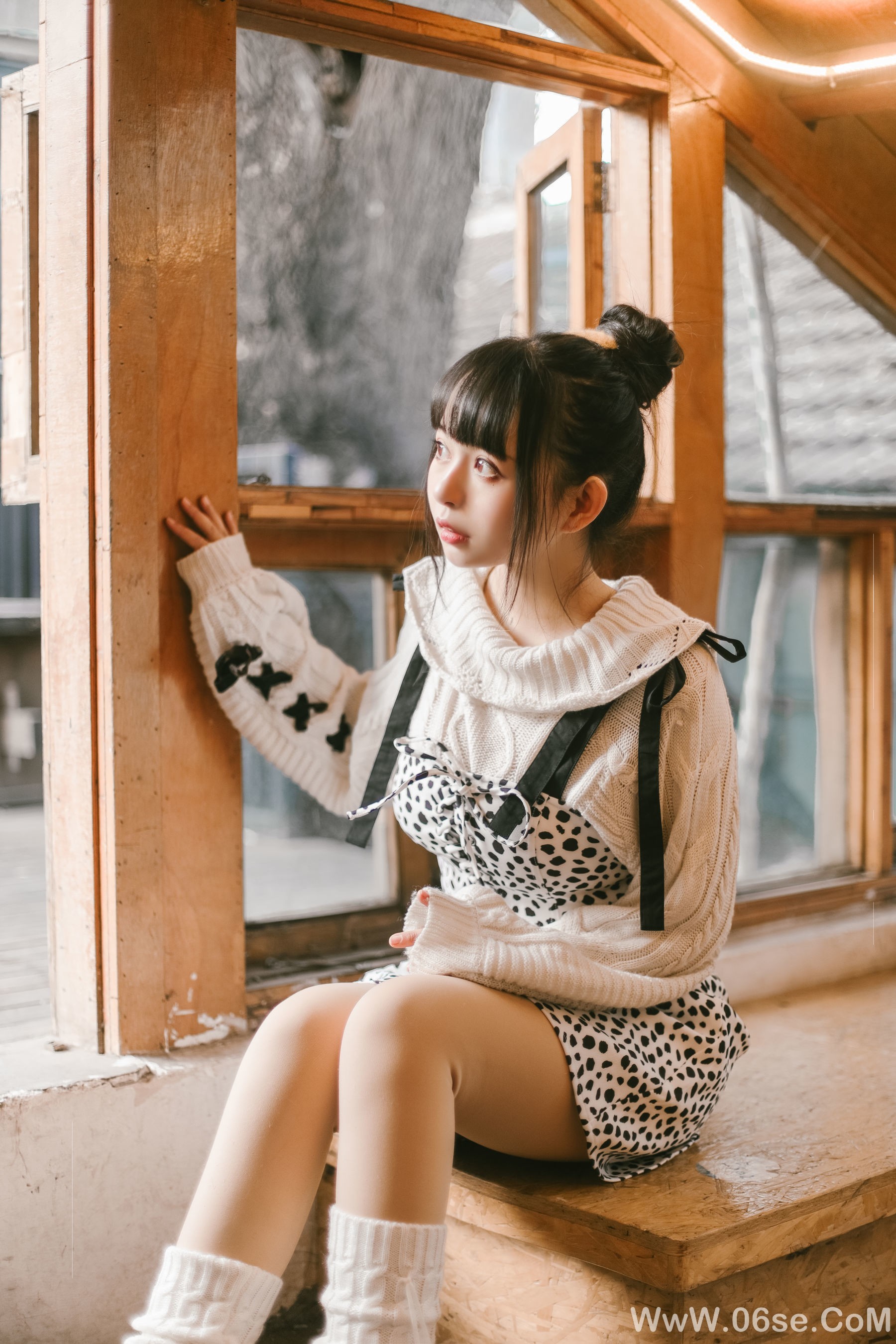 图片[3]-大眼萌妹黑猫猫OvO 少女心事[21P]-六色网