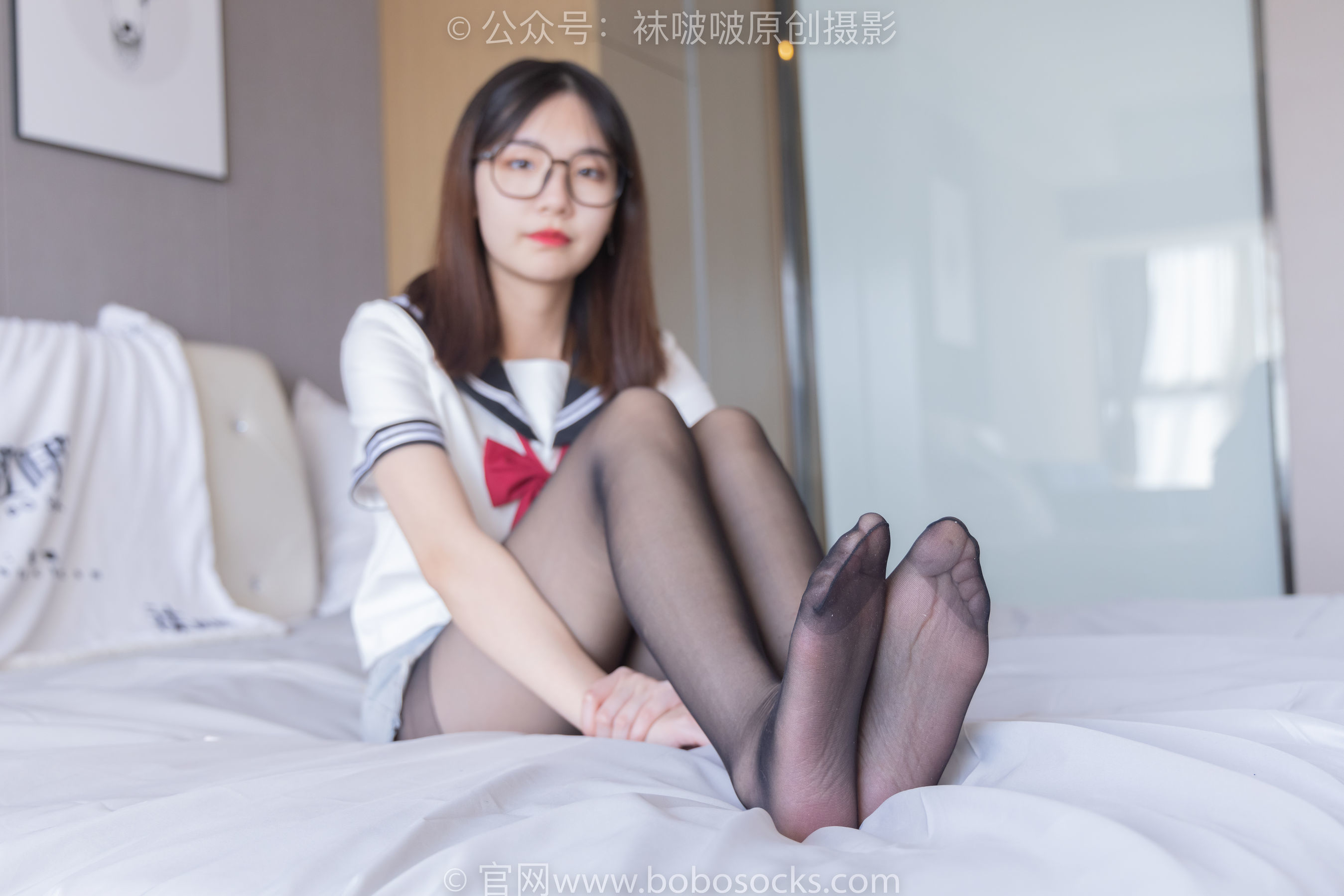 图片[17]-BoBoSocks袜啵啵 No.215 小甜豆-三双帆布鞋板鞋、厚白丝、黑丝[144P]-六色网