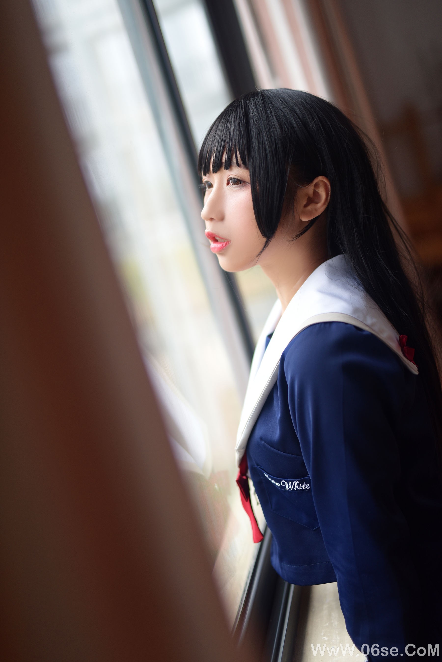 图片[8]-动漫博主九曲Jean JK露脐制服[30P]-六色网