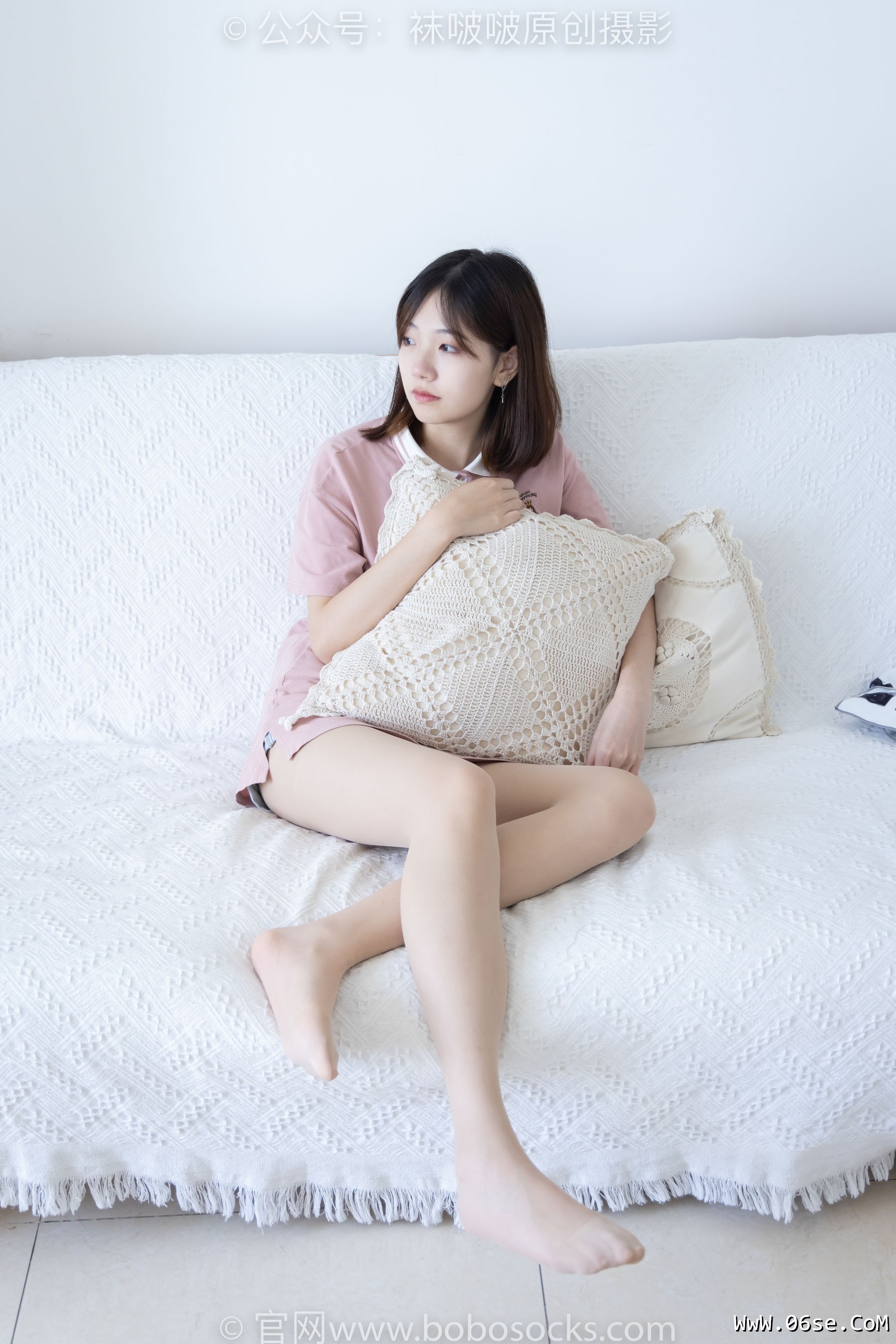 图片[22]-BoBoSocks袜啵啵 No.163 小甜豆-空军一号板鞋、白棉袜、肉丝[135P]-六色网