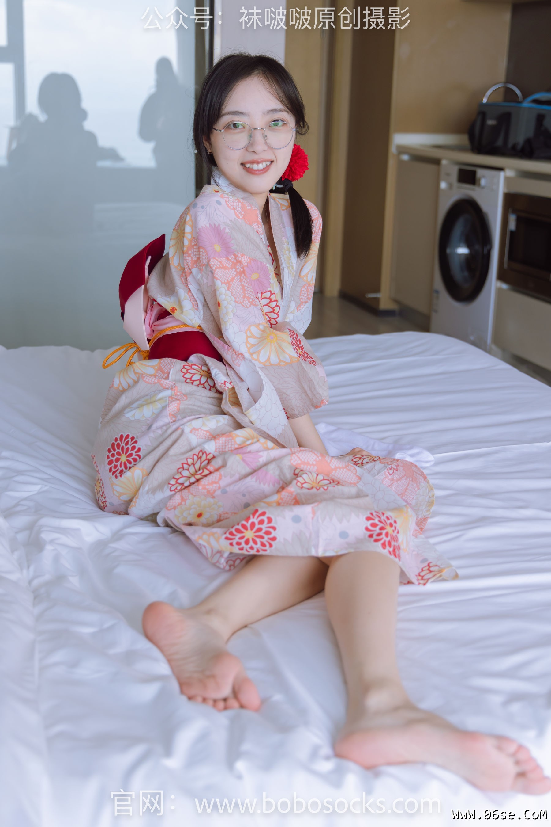 图片[58]-BoBoSocks袜啵啵 No.137 稚予-木屐、分指白棉袜、裸足、和风浴衣[170P]-六色网