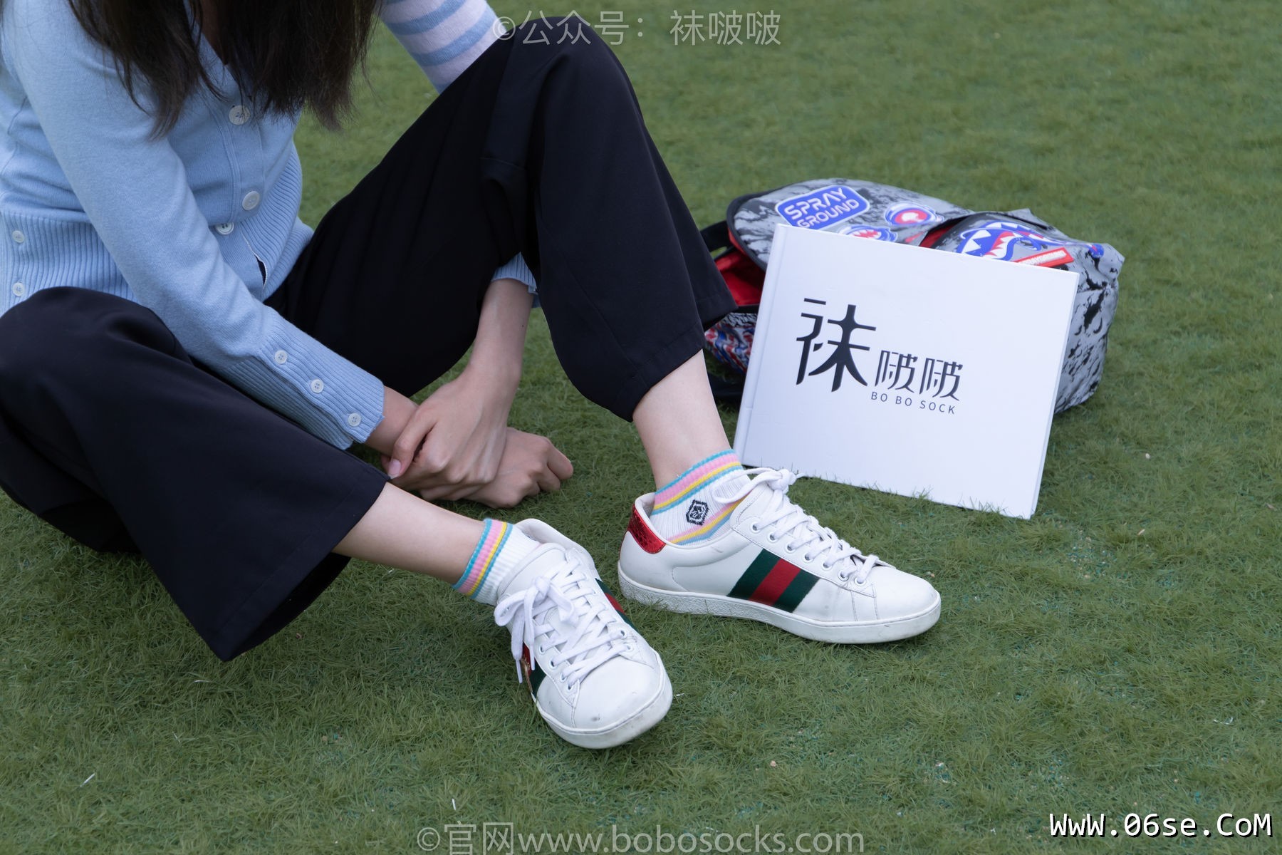 图片[131]-BoBoSocks袜啵啵 No.021 泡芙-板鞋、白棉袜、裸足[131P]-六色网