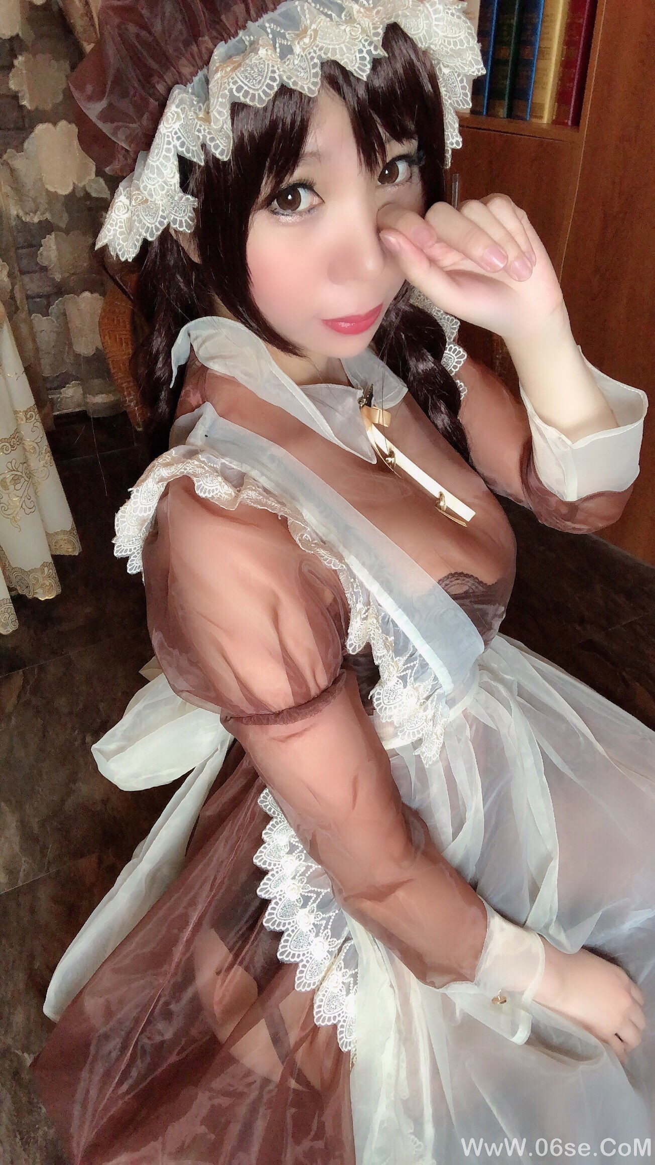 图片[70]-二次元巨乳美女鹿野希 透明女仆[97P]-六色网