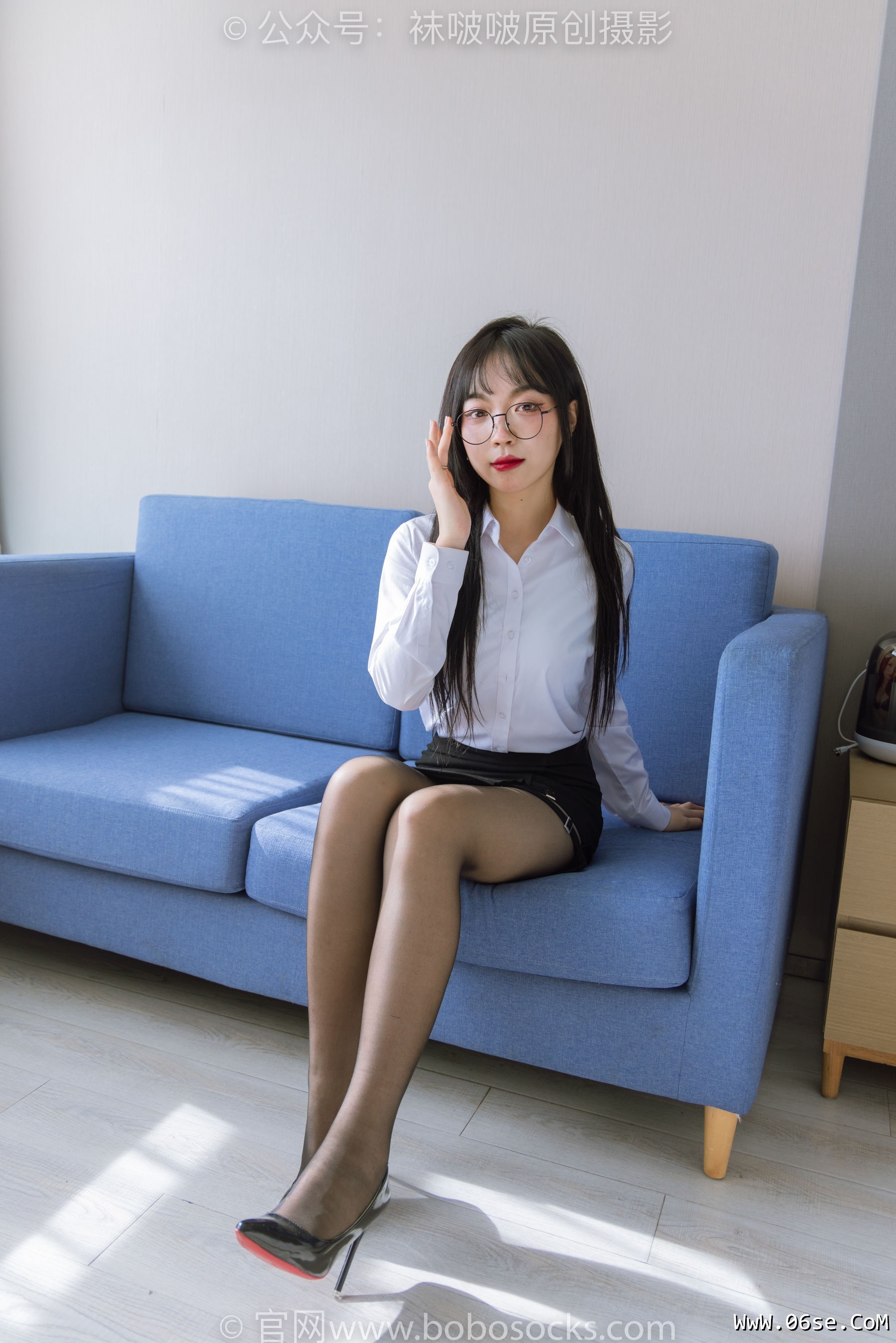 图片[50]-BoBoSocks袜啵啵 No.185 周周-ol制服、高跟鞋、黑丝[140P]-六色网