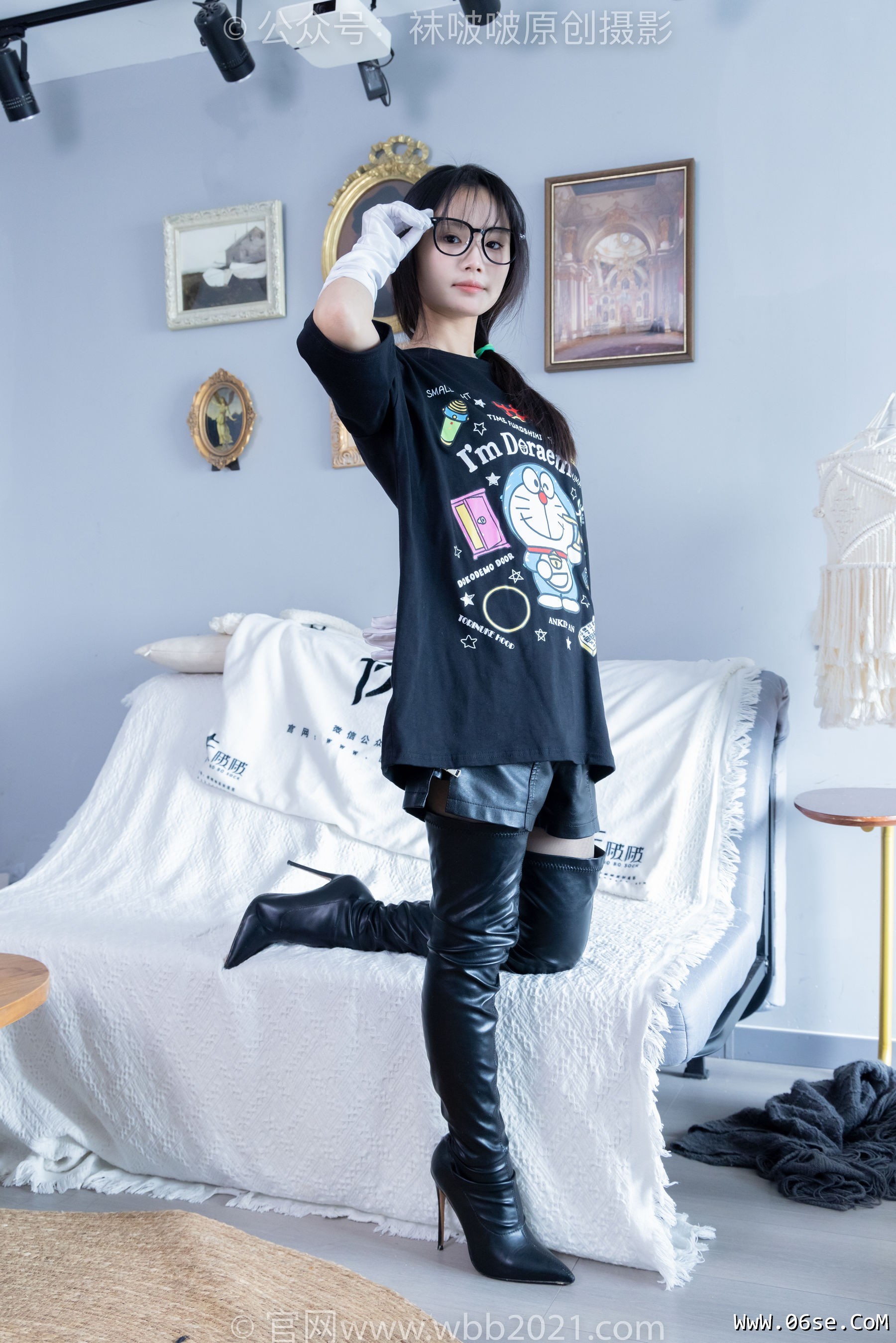 图片[83]-BoBoSocks袜啵啵 No.343 甜甜圈 -高跟长靴、黑丝打底、肉丝[150P]-六色网