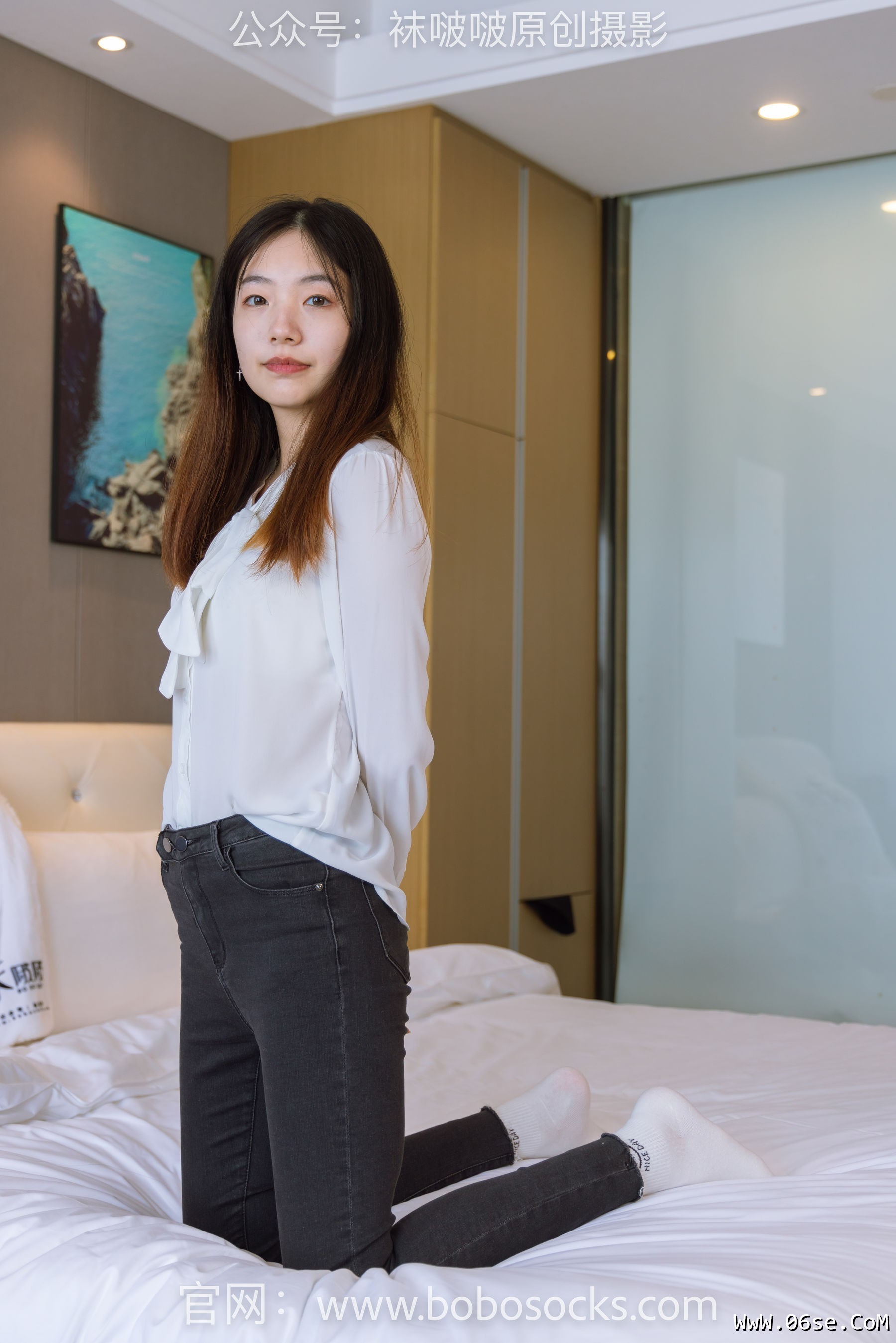 图片[119]-BoBoSocks袜啵啵 No.158 小甜豆-高跟长靴、白棉袜、裸足[136P]-六色网