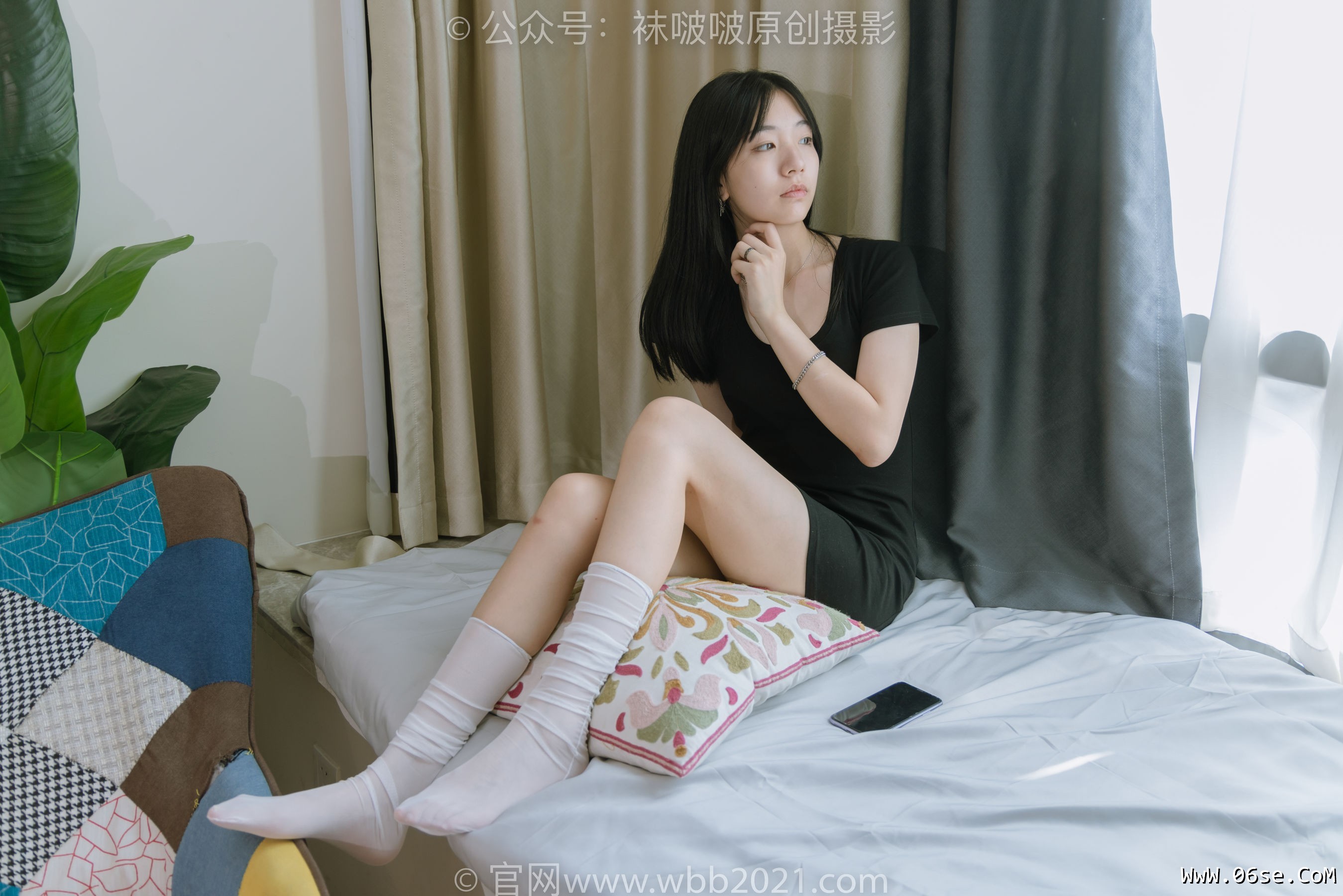 图片[5]-BoBoSocks袜啵啵 No.363 小甜豆 -两双平底鞋、黑色船袜、裸足[140P]-六色网