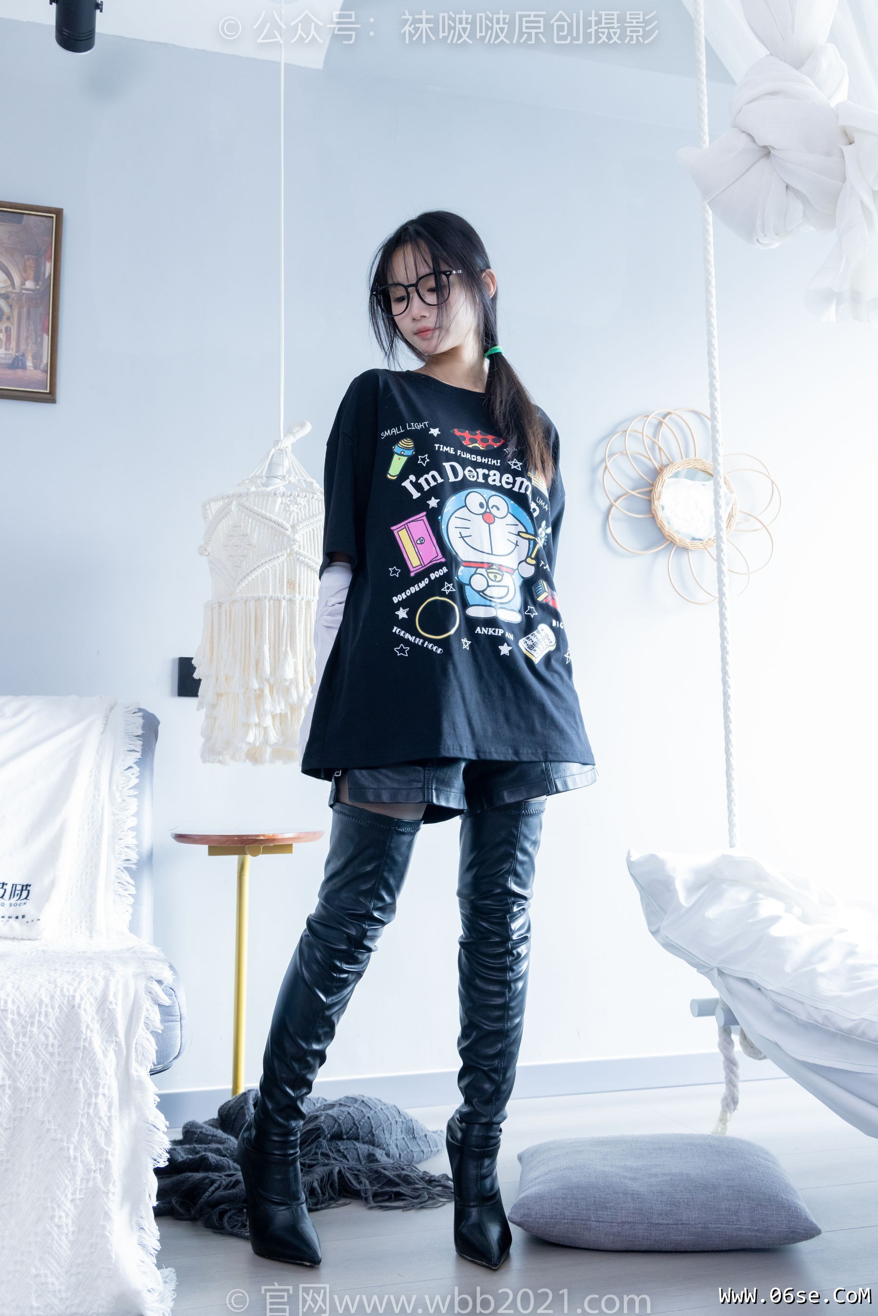 图片[103]-BoBoSocks袜啵啵 No.343 甜甜圈 -高跟长靴、黑丝打底、肉丝[150P]-六色网