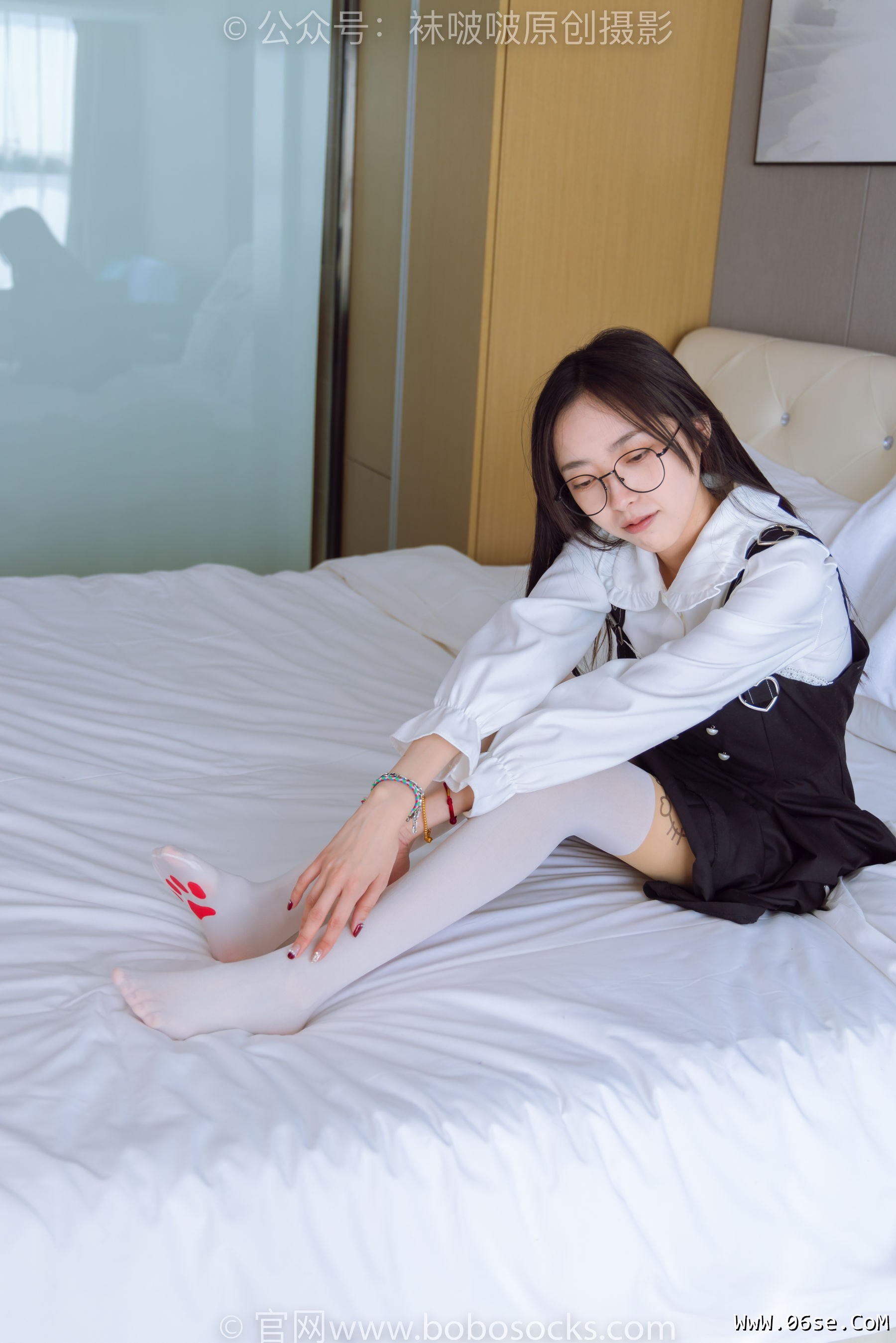 图片[116]-BoBoSocks袜啵啵 No.177 稚予-皮鞋、厚白丝（脚底猫爪印款）[140P]-六色网